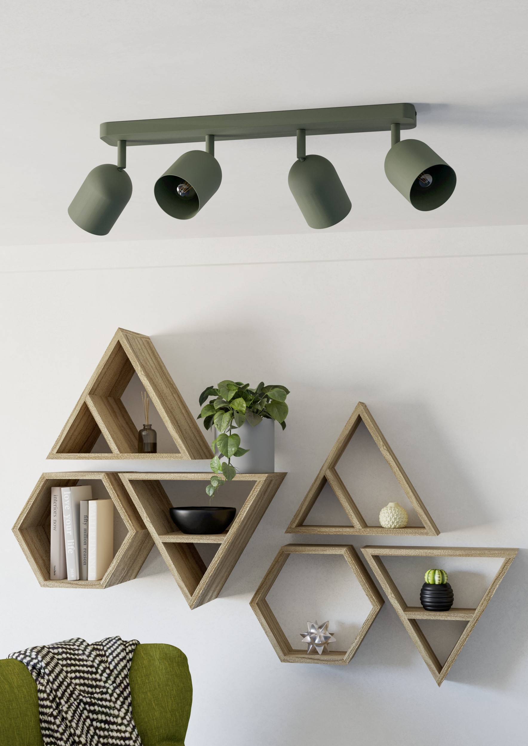 EGLO Deckenspot »TILSTON Spotlampe - Stahl - E14 - 4X40W - IP20« E14 1 Stk. Deckenlampe, Deckenstrahler, Strahler, L58 x B8 x H20,5 cm