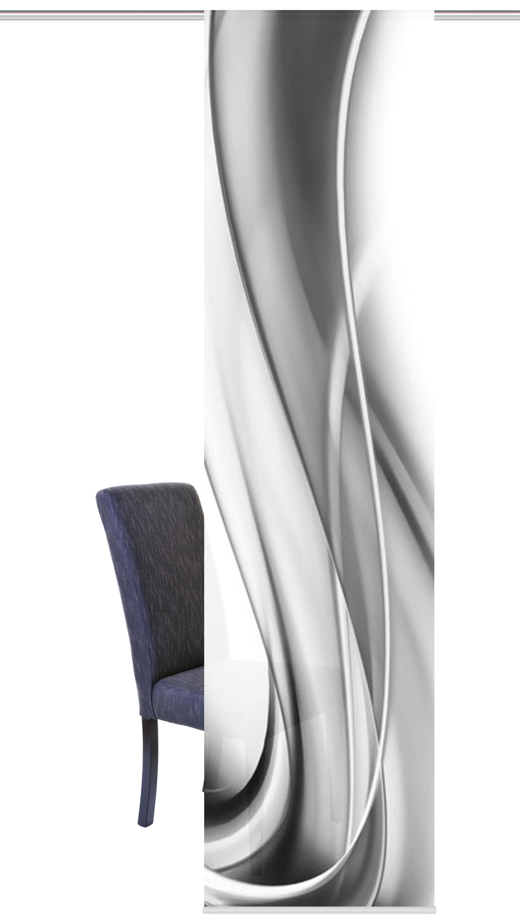 HOME WOHNIDEEN Schiebegardine »ONDA« Klettband 1 Stk. tlg. HxB: 245x60, inkl. Befestigungszubehör