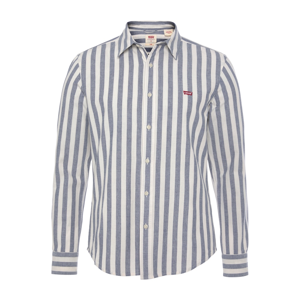 Levi's® Streifenhemd »BATTERY HM SHIRT« aus Baumwolle mit Logostickerei