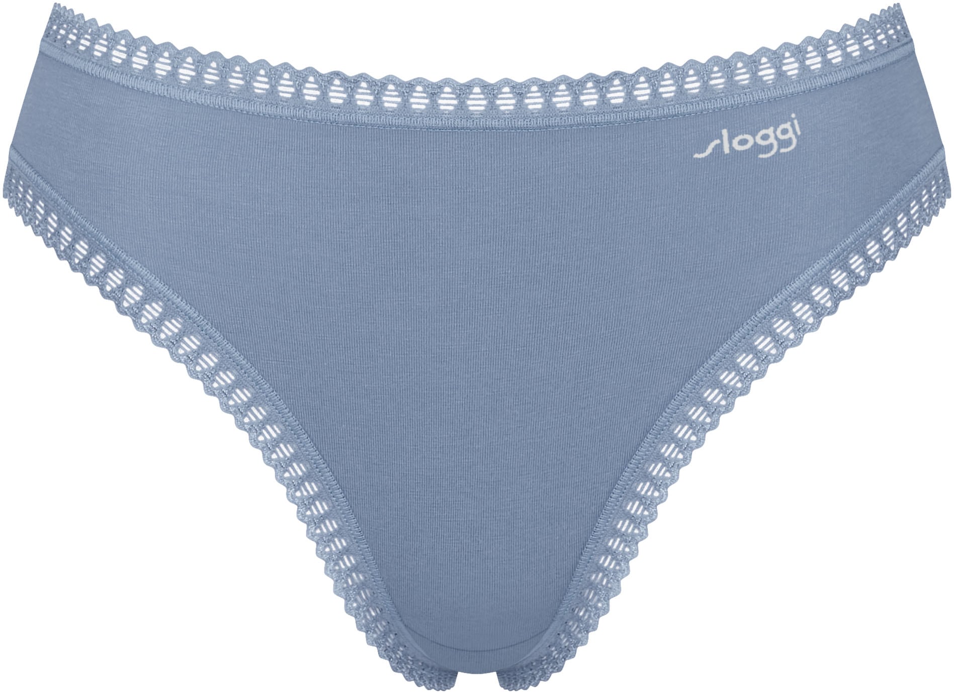 sloggi Slip »GO Crush«, (3er Pack), hoher Beinausschnitt, Spitze, feminin, weich, elastisch, Baumwollmix