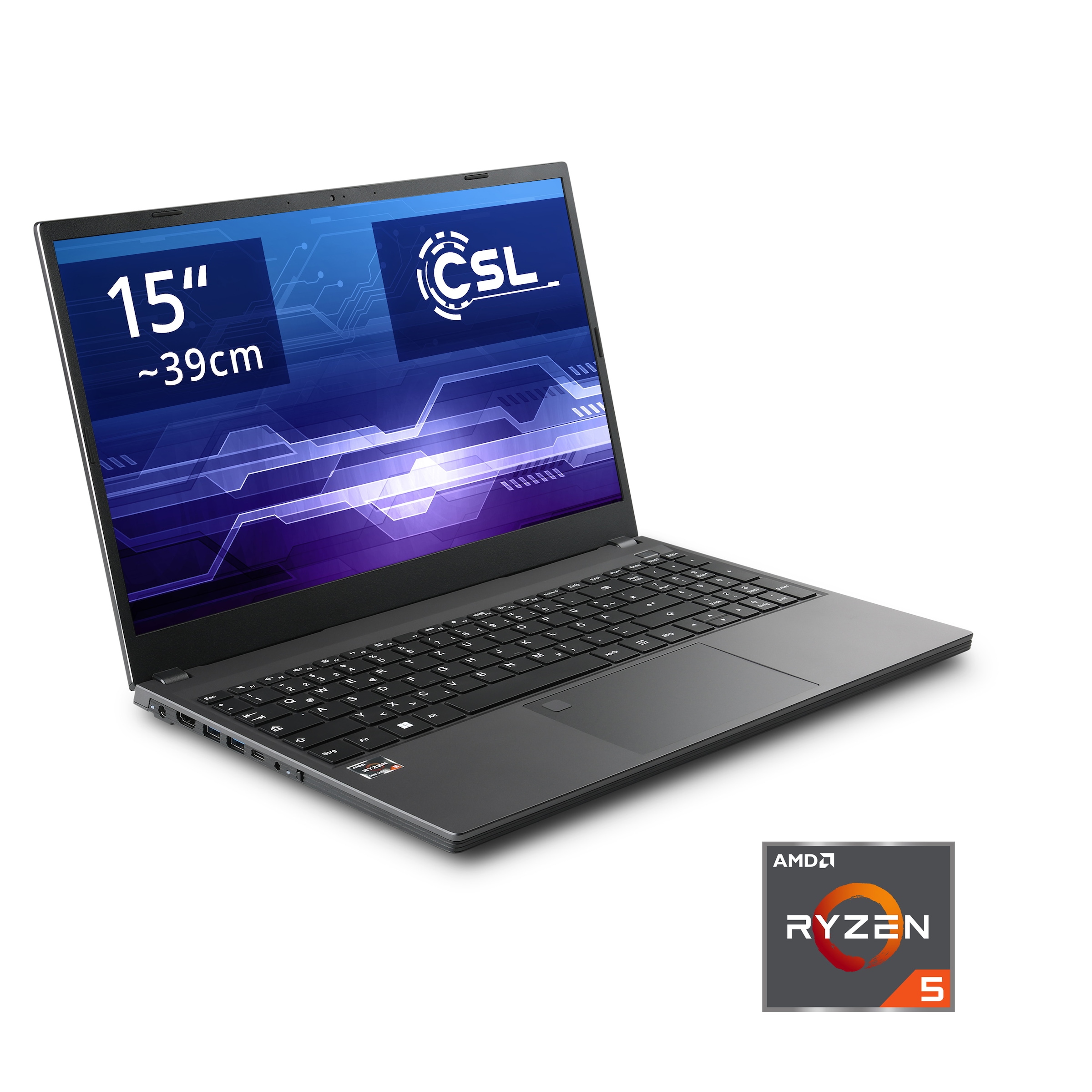 CSL Notebook »R'Evolve C15 5500U / 64GB / 4000GB / Windo 11 Home«, 39,6 cm,  / 15,6 Zoll, 4000 GB SSD kaufen | UNIVERSAL