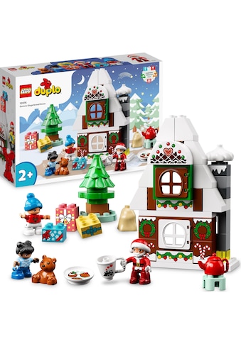 Konstruktionsspielsteine »Lebkuchenhaus mit Weihnachtsmann (10976), LEGO® DUPLO«, (50...