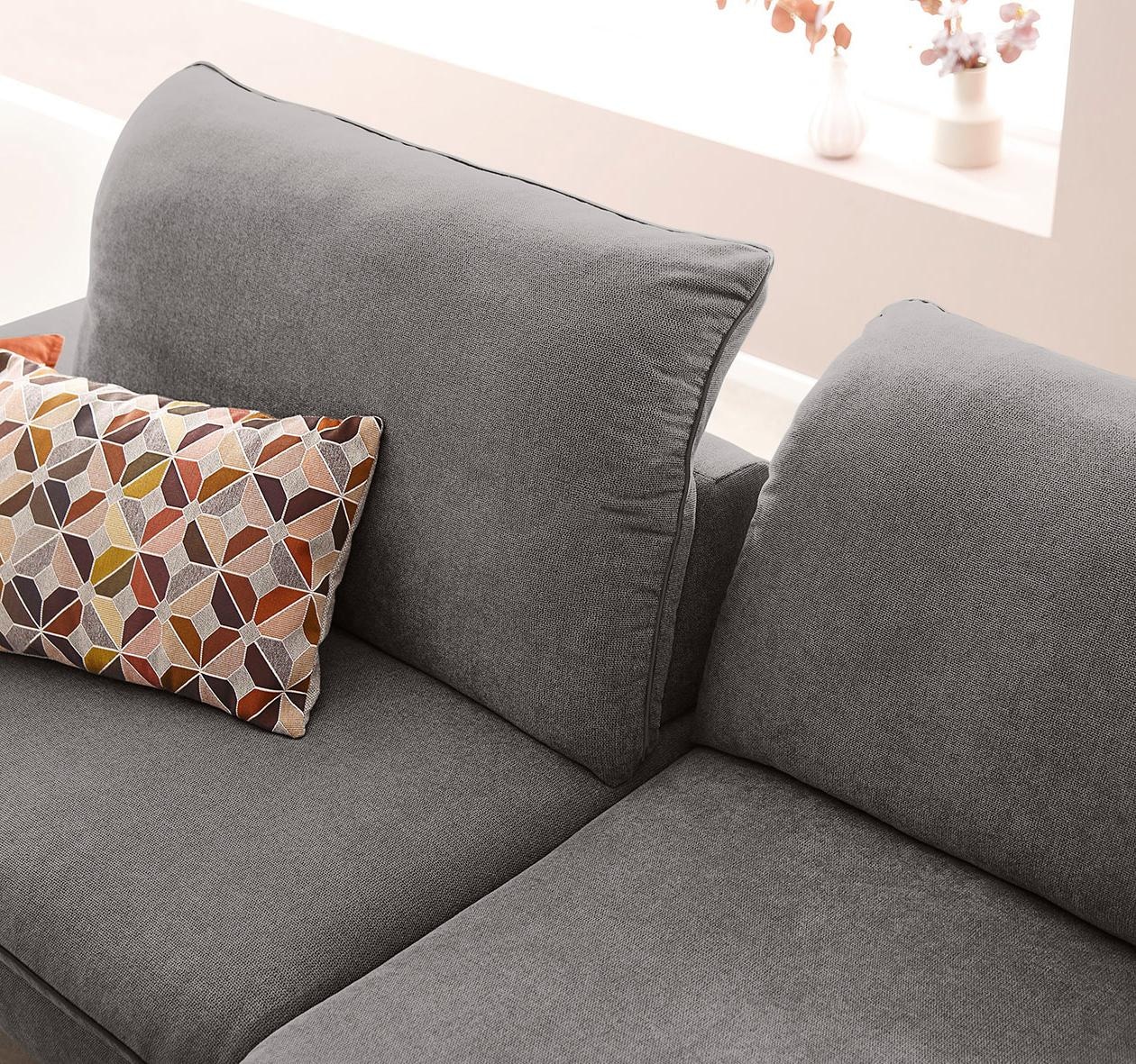 W.SCHILLIG Ecksofa »enjoy&MORE, Designsofa, elegant und bequem, L-Form«, Sitztiefenverstellung, Füße bronze pulverbeschichtet, Breite 294 cm