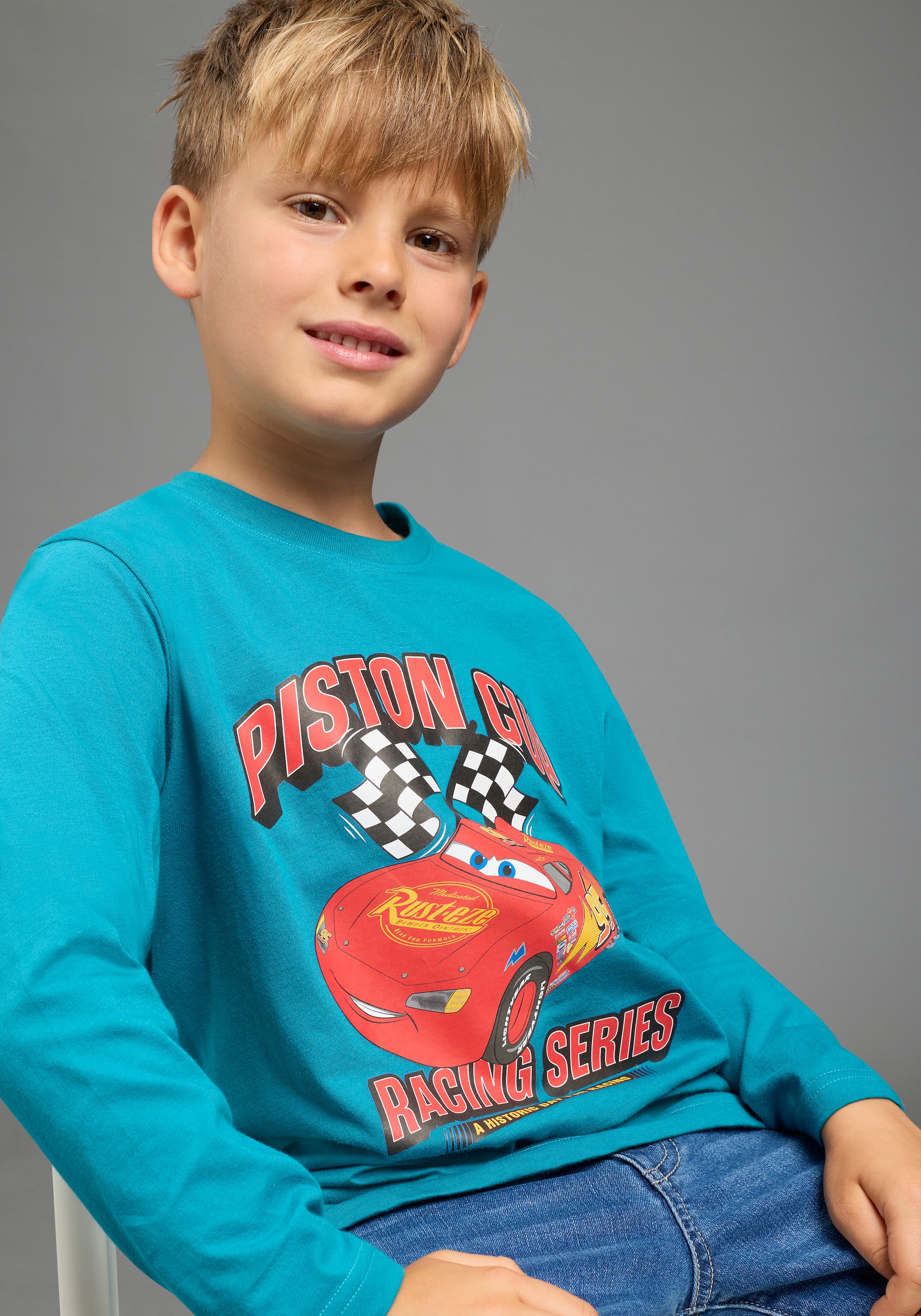 KIDSWORLD Langarmshirt »CARS Lightning McQueen Shirt, Disney« Basic-Passform, Langarm, modischer Stil