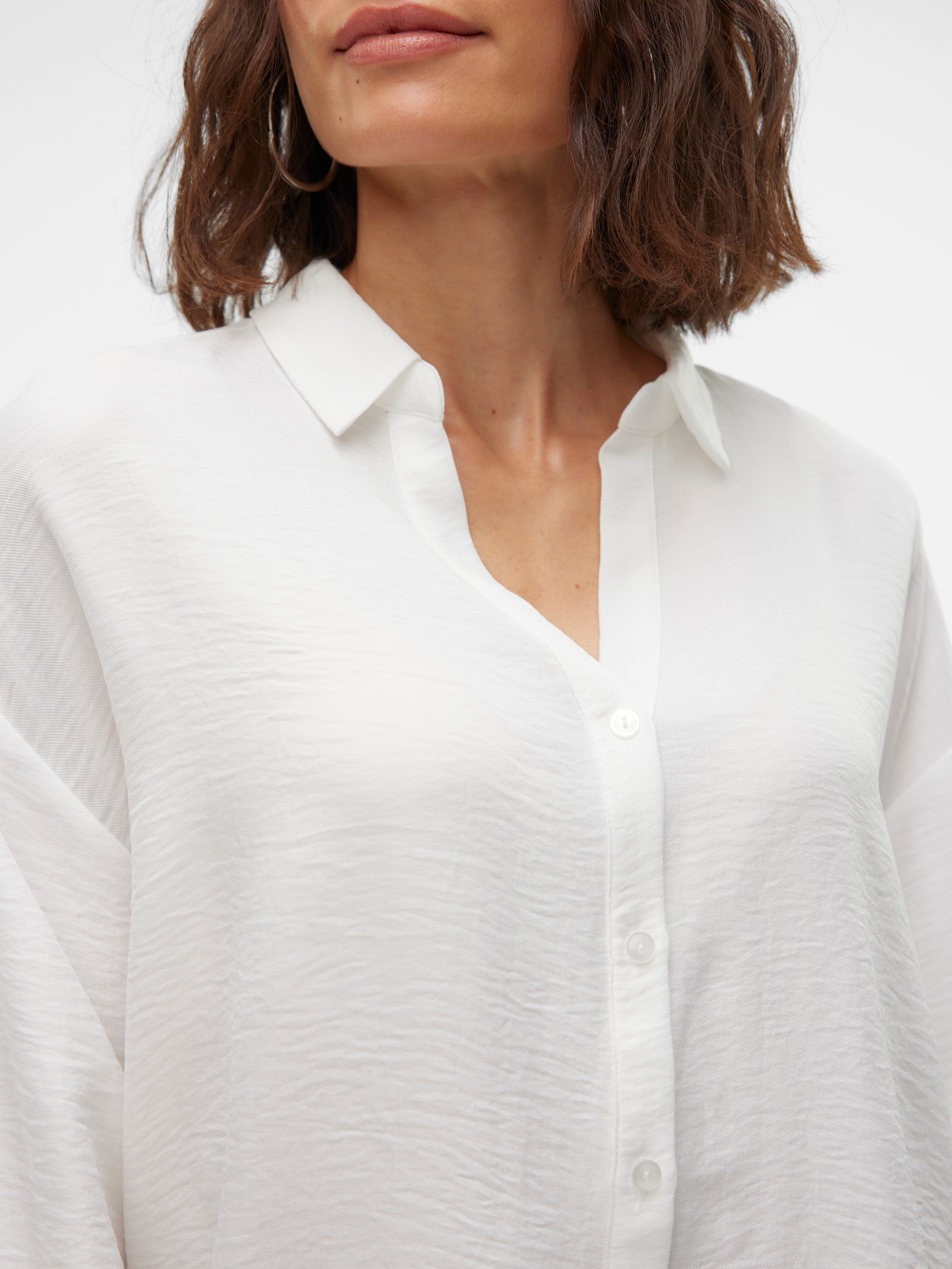 Vero Moda Langarmbluse »VMMELANEY QUEENY LS SHIRT WVN NOOS«