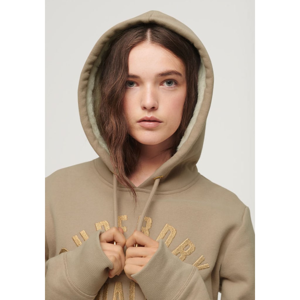 Superdry Kapuzensweatshirt »SU-LUXE METALLIC LOGO HOODIE«