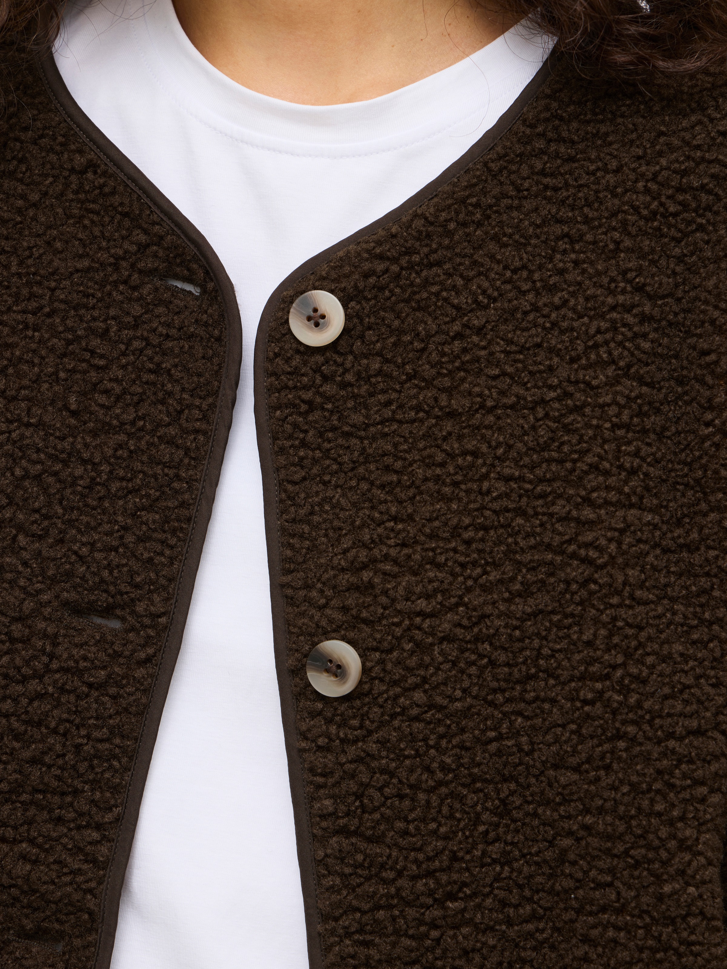 Vila Plüschjacke »VIADA TEDDY JACKET« Kunstfaser
