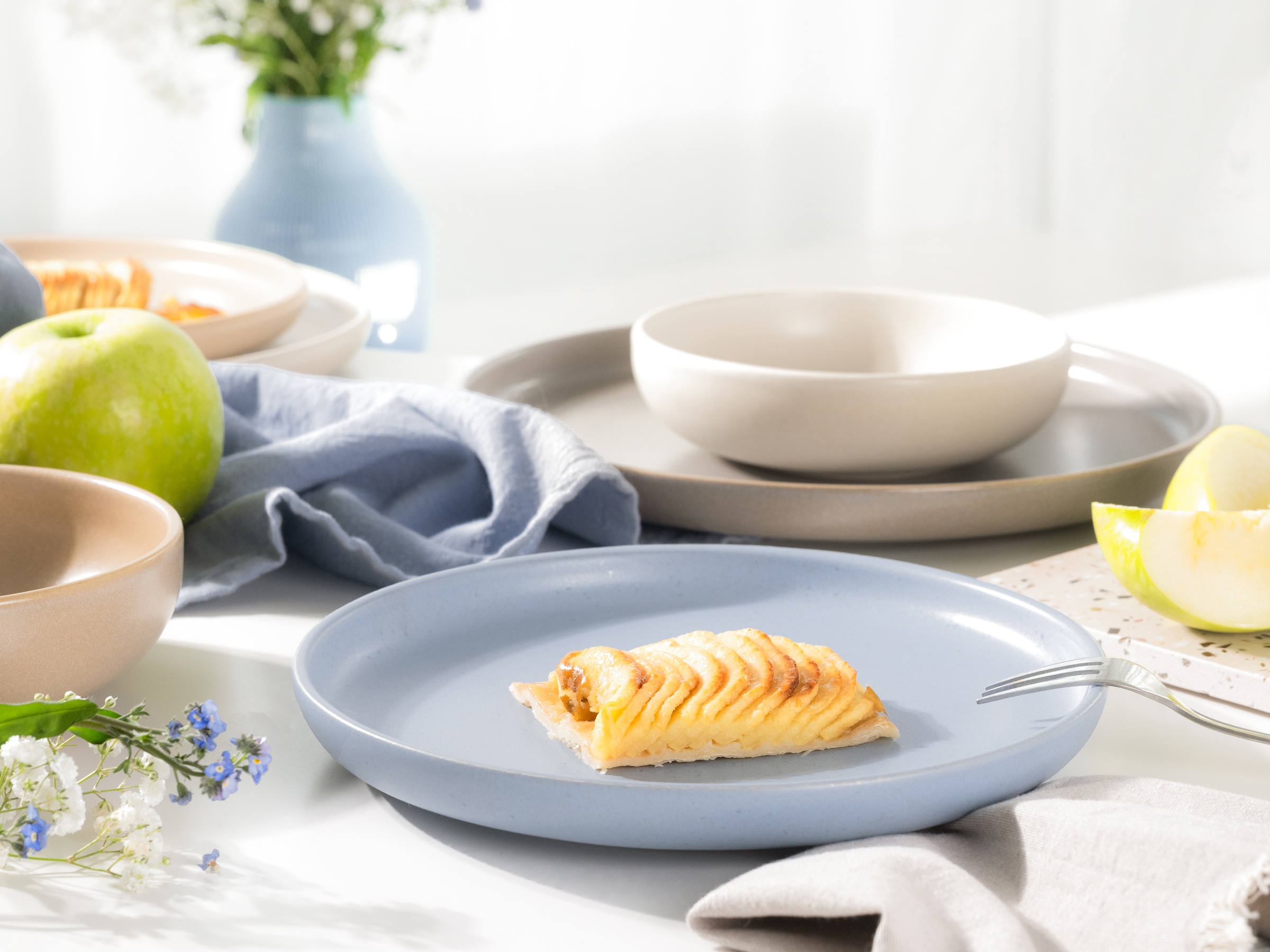 CreaTable Teller-Set »Uno Nordic, Teller Set 12-tlg.« Nordische Ästhetik, Spezialglasur