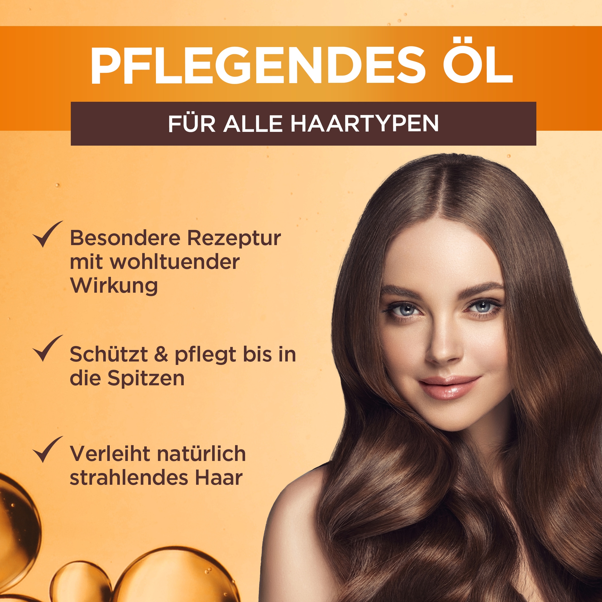 GARNIER Haaröl »WAHRE SCHÄTZE ARGAN & CAMELIA« für trockenes Haar, mit Argan- und Kamelien-Öl, flüssige Textur