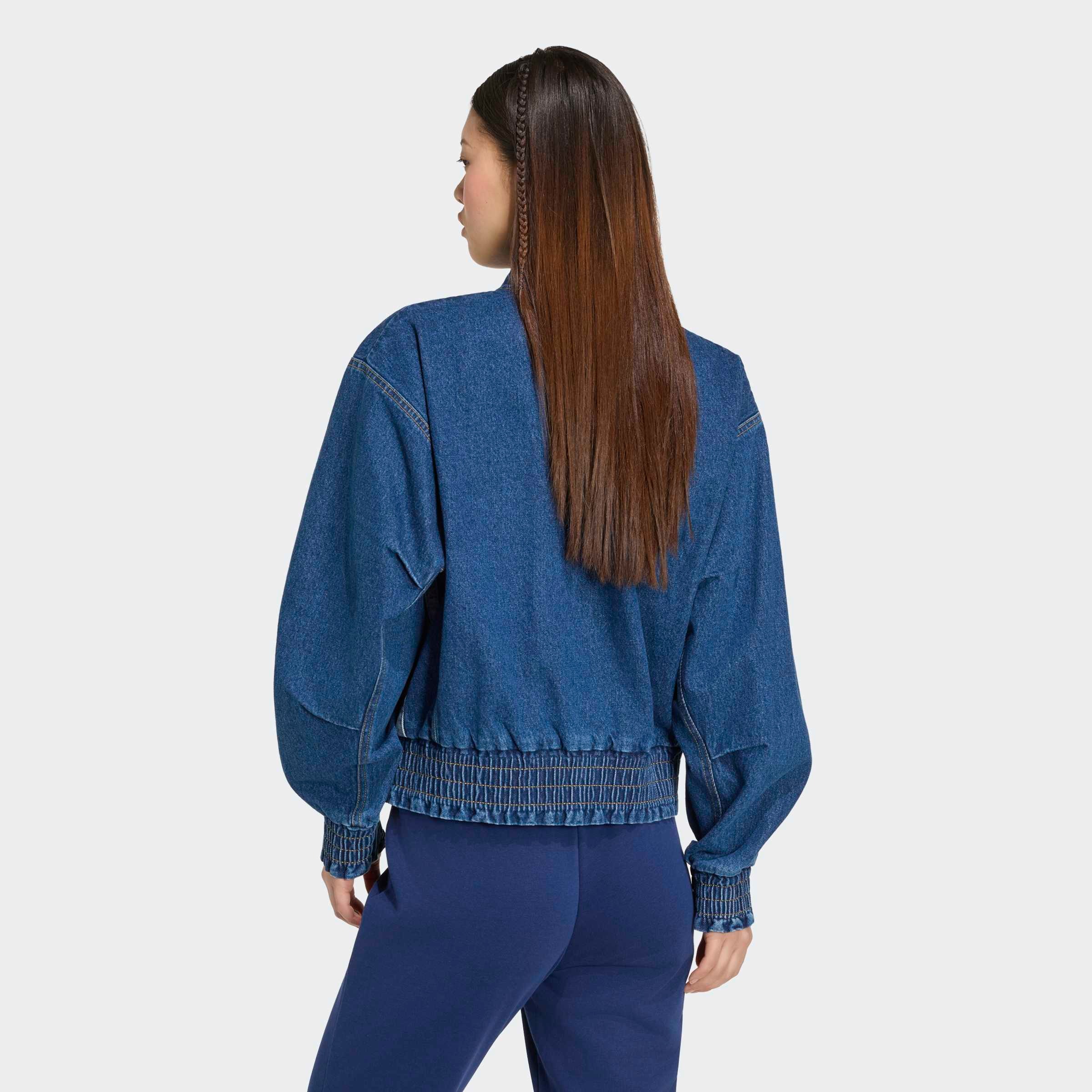 adidas Sportswear Outdoorjacke »STADIUM, LOCKERE PASSFORM, VERWASCHENE OPTIK« für Erwachsene, mit Baumwolle als Obermaterial