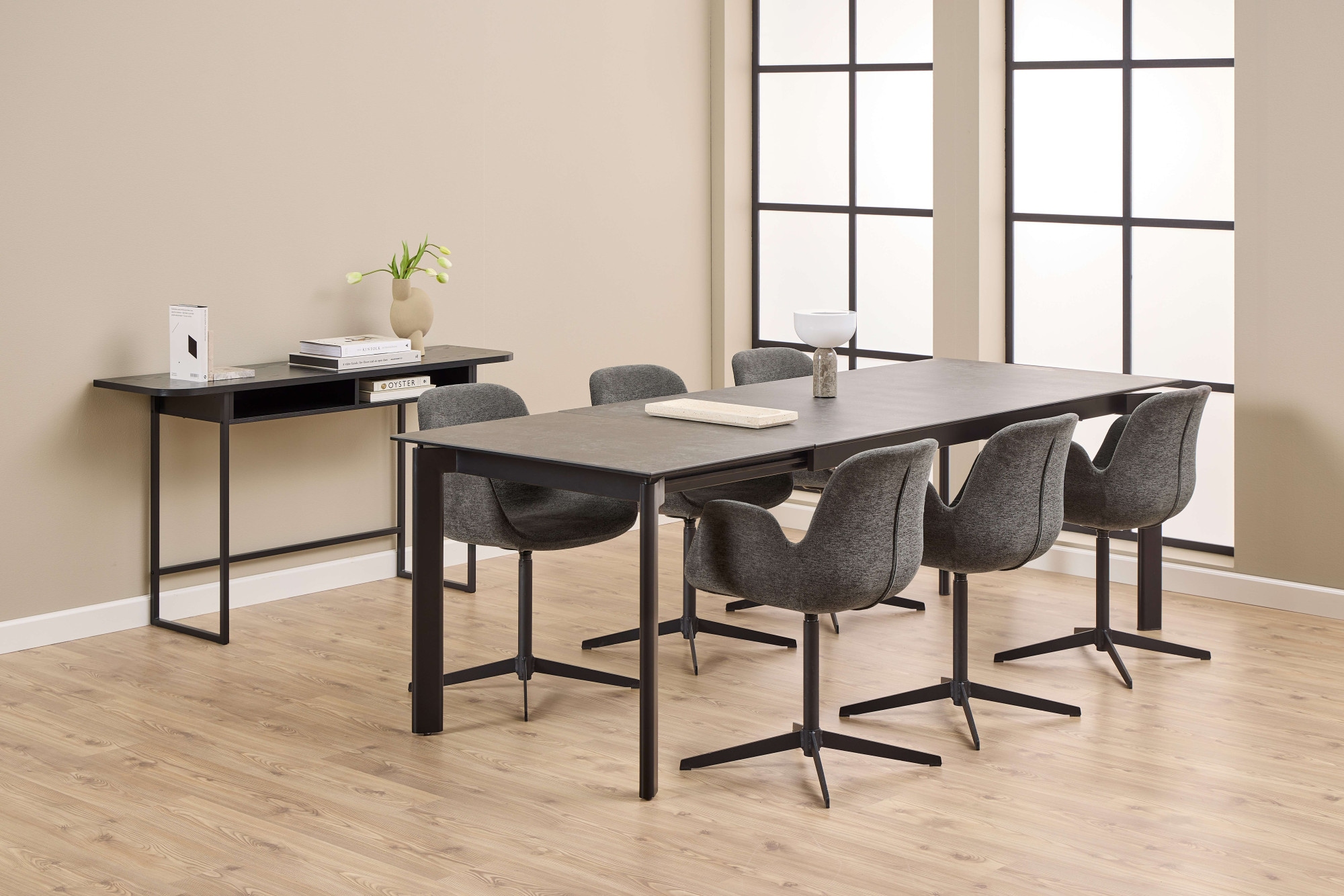 ACTONA GROUP Esstisch »Palermo, Tisch, Speisetisch« Tisch, schwarz,180/240x90x76cm