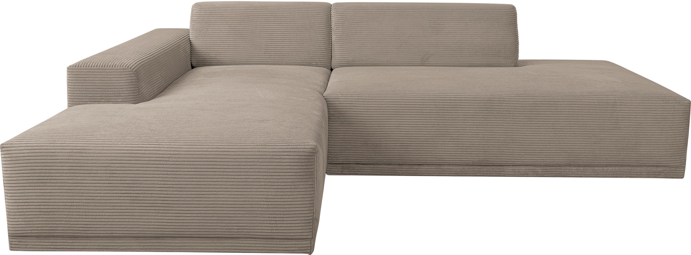WERK2 Ecksofa »Apollo, hoher Sitzkomfort, aktuelles Design, Breite 264cm, L-Form« Puristisches Design mit maximalem Komfort