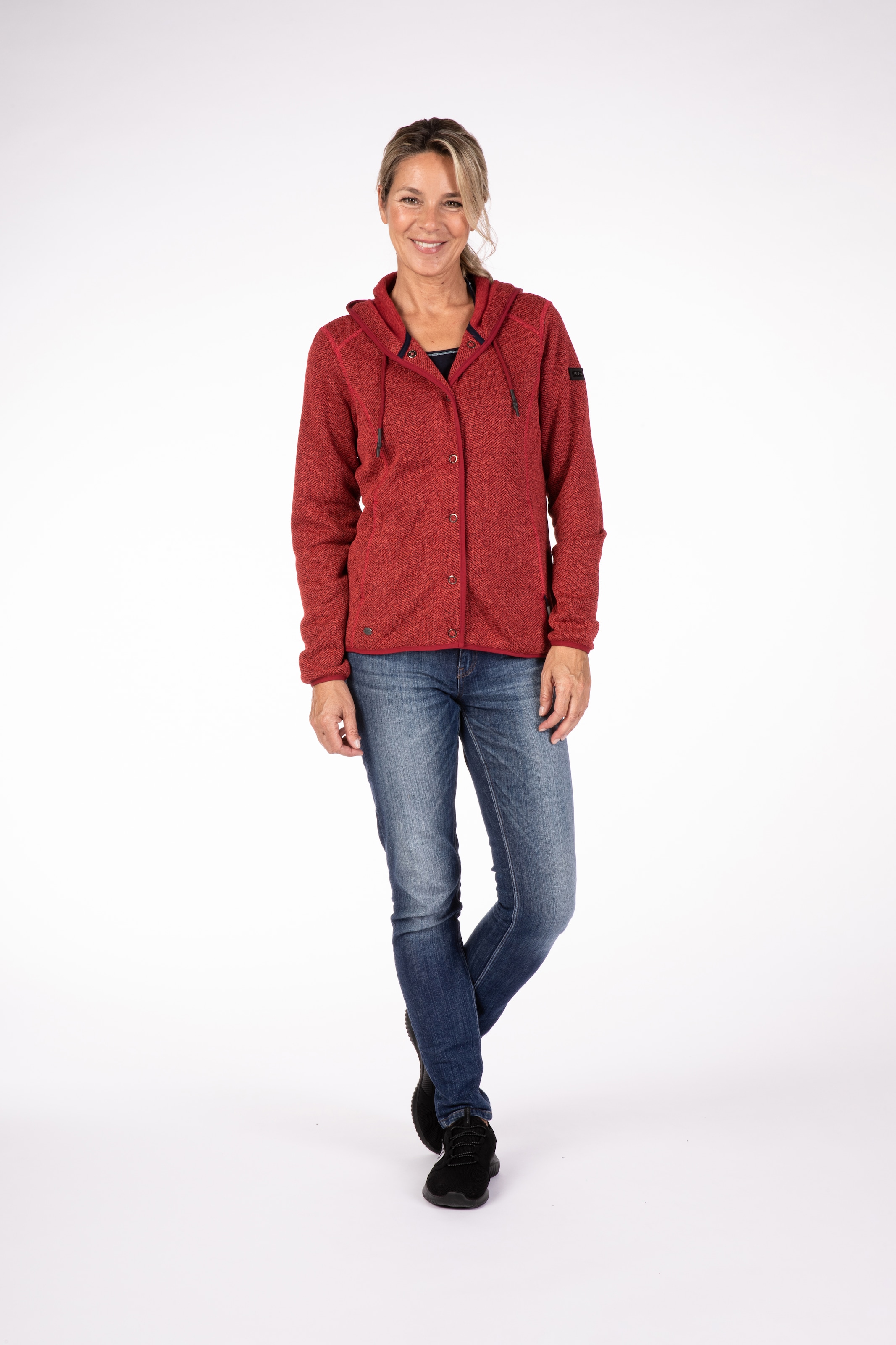 Fleecejacke »SASKWOOD II WOMEN«, weiche Fleecejacke in traditioneller Optik