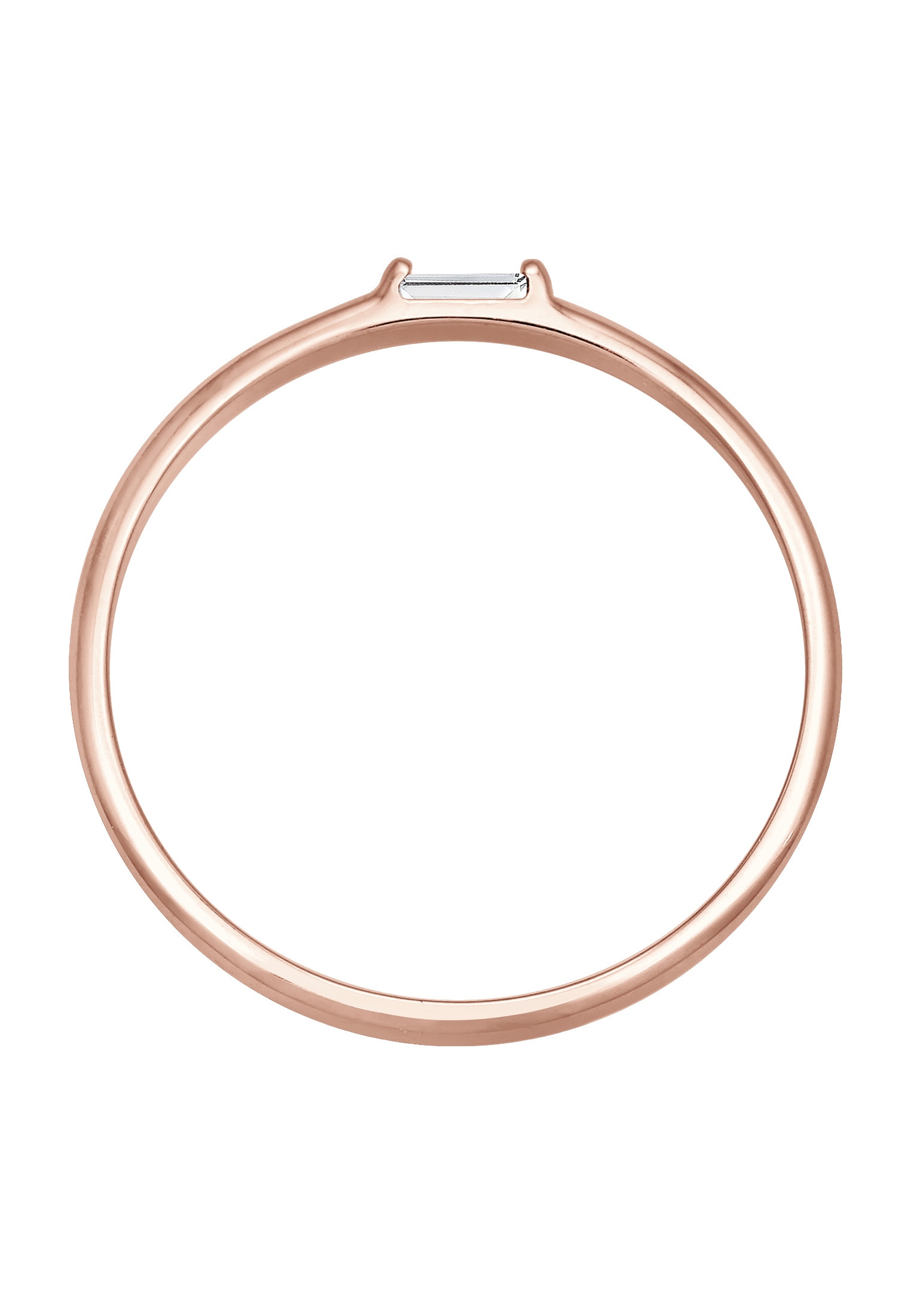 Elli Premium Verlobungsring »Ring Verlobungsring Topas Weiß 750 Rosegold«