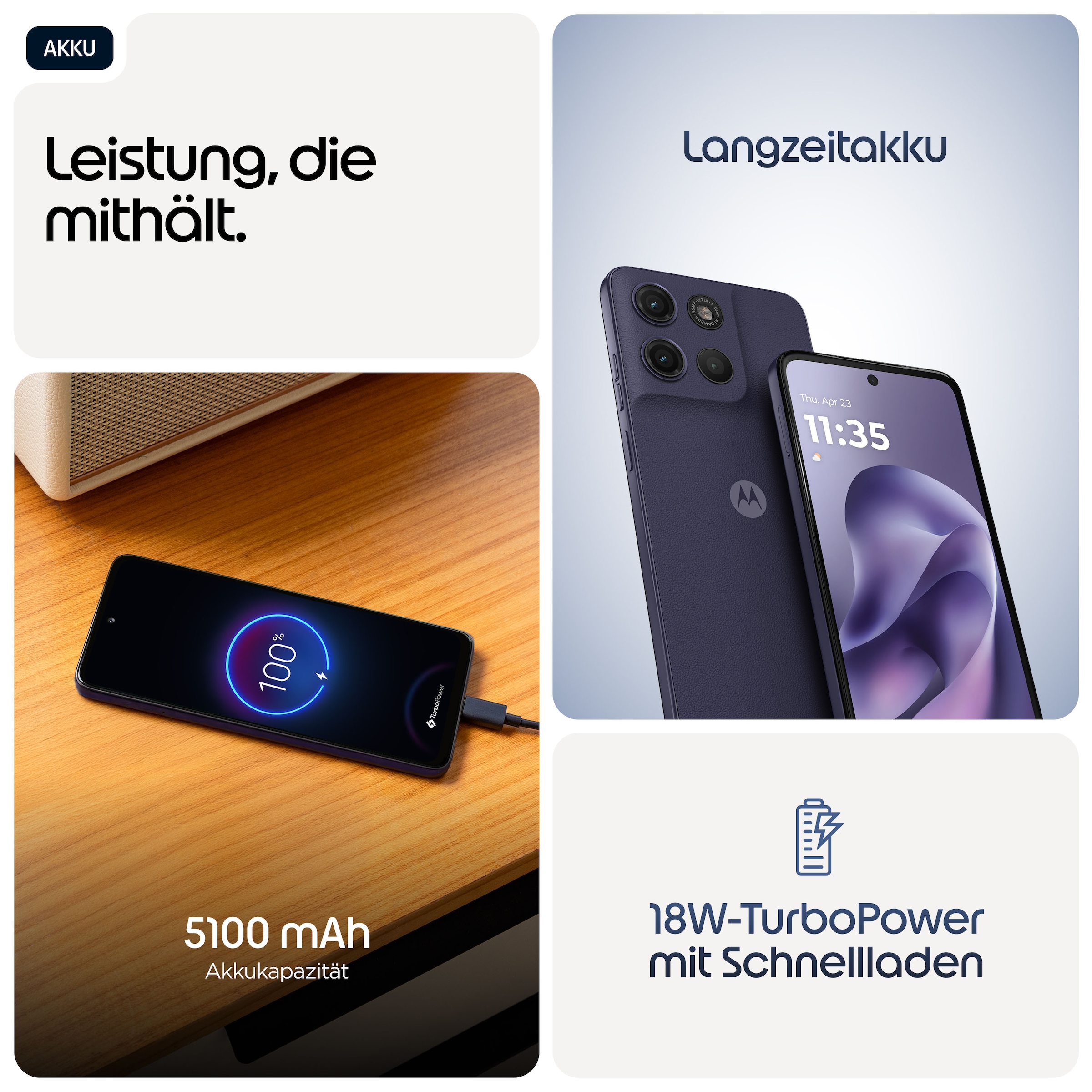 Motorola Smartphone »moto g 17« PANTONE® Evening Blue