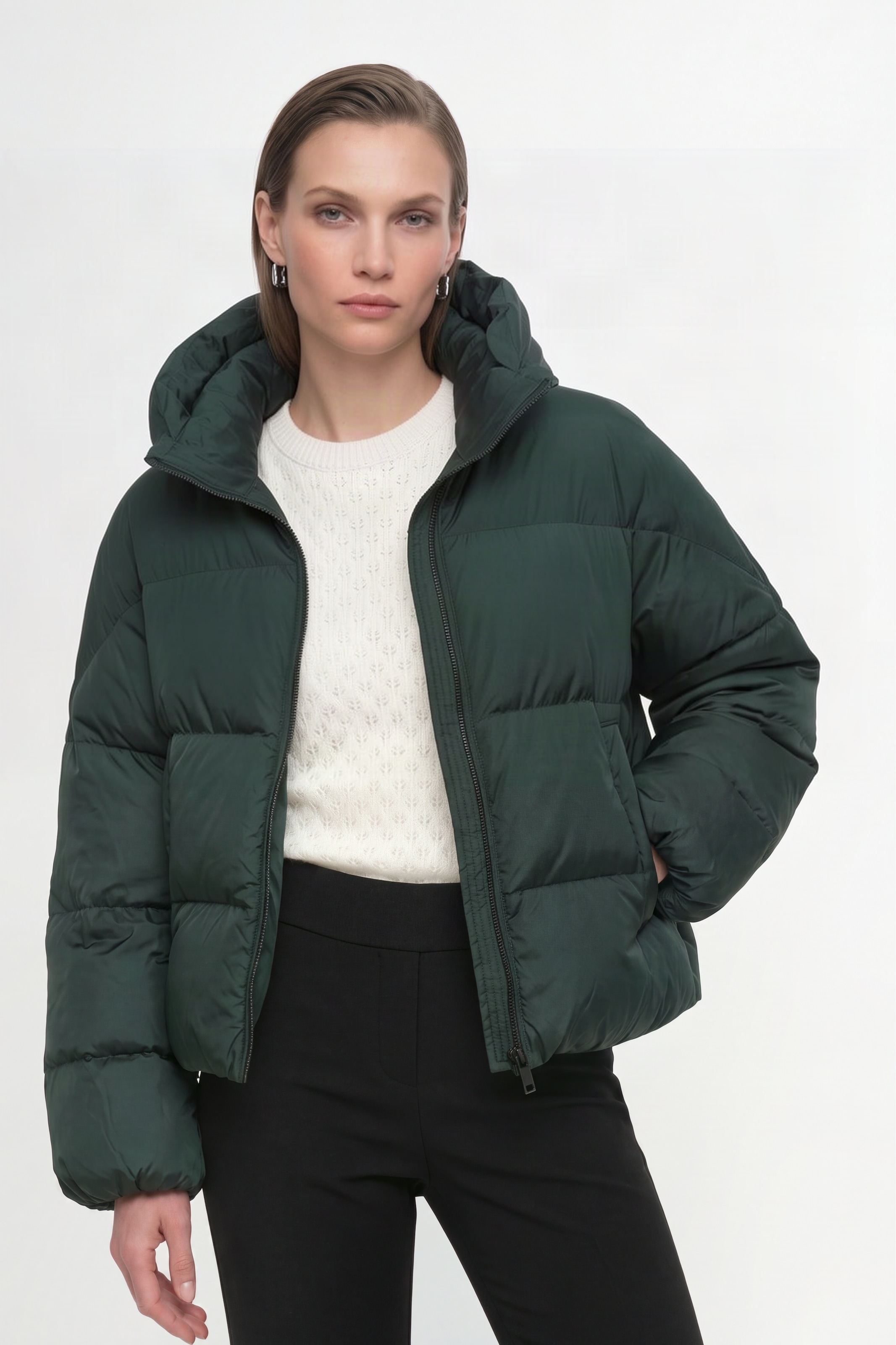 RICHROYAL Steppjacke mit Kapuze Regular fit mit Kapuze