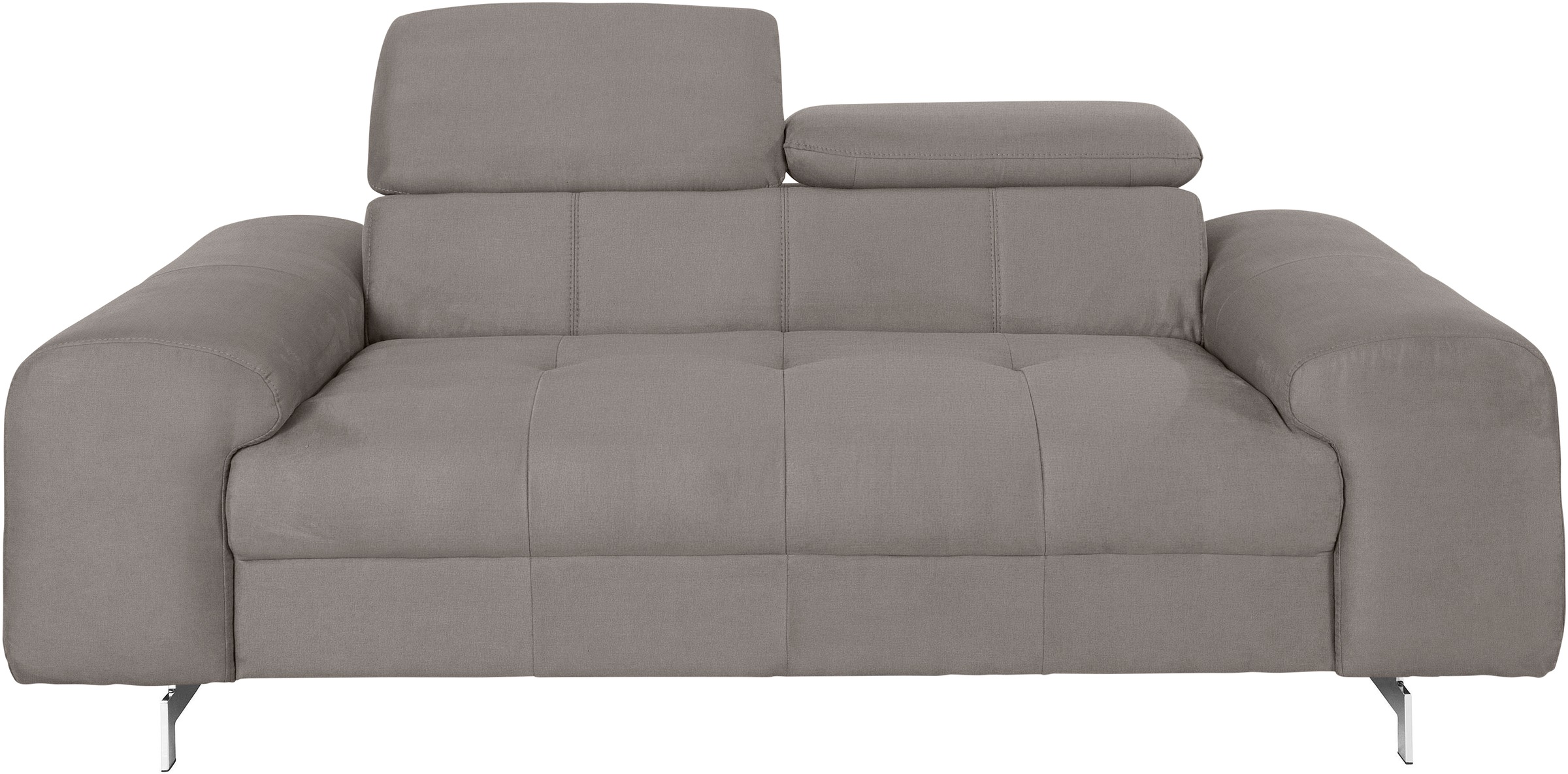 COTTA 2-Sitzer »Chef«, Big-Sofa mit Kopfteilverstellung, edle Metallkufen