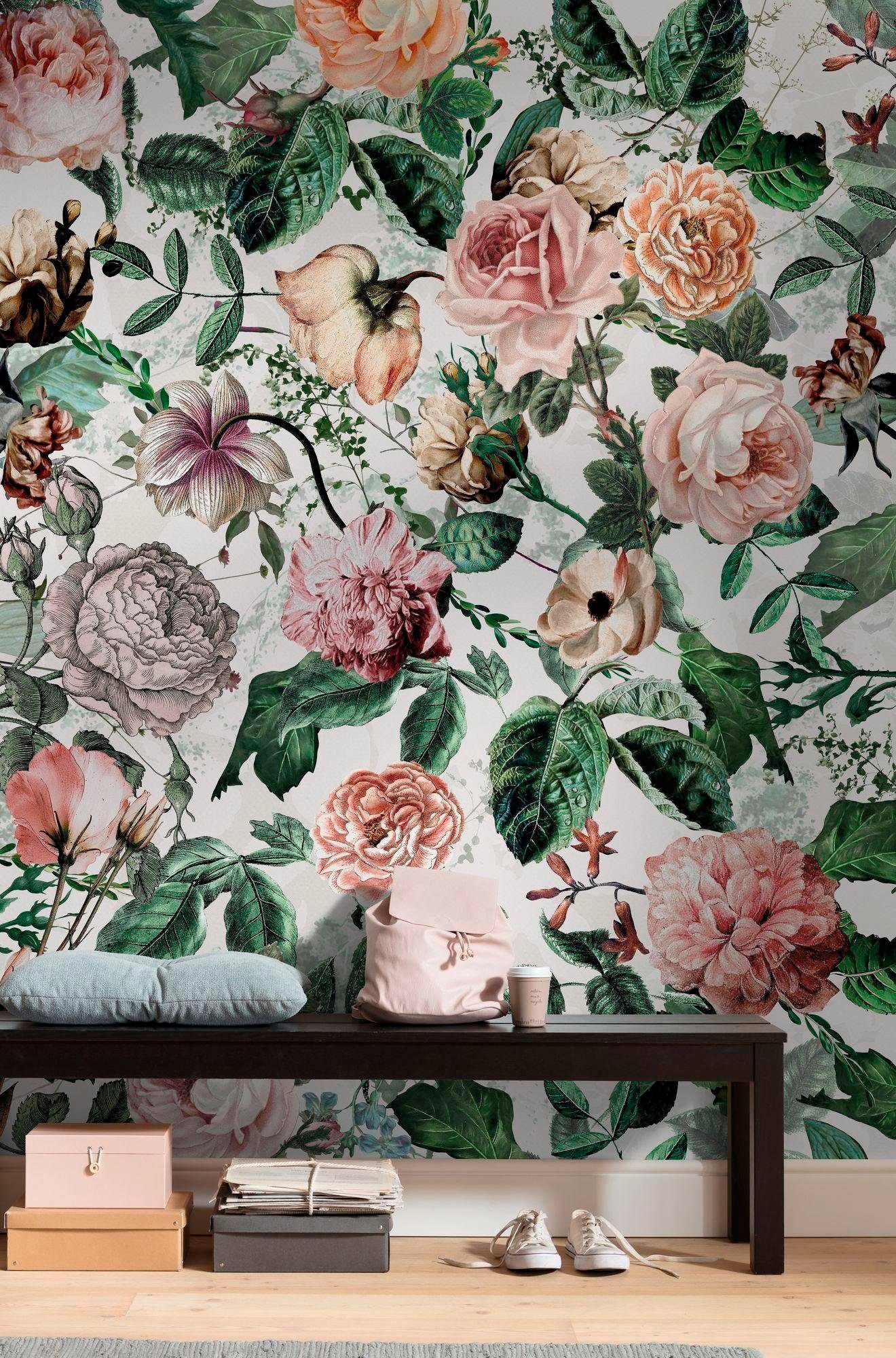 Komar Vliestapete »Digitaldruck Vlies - Romance - Größe 200 x 250 cm«, bedruckt, Wohnzimmer, Schlafzimmer