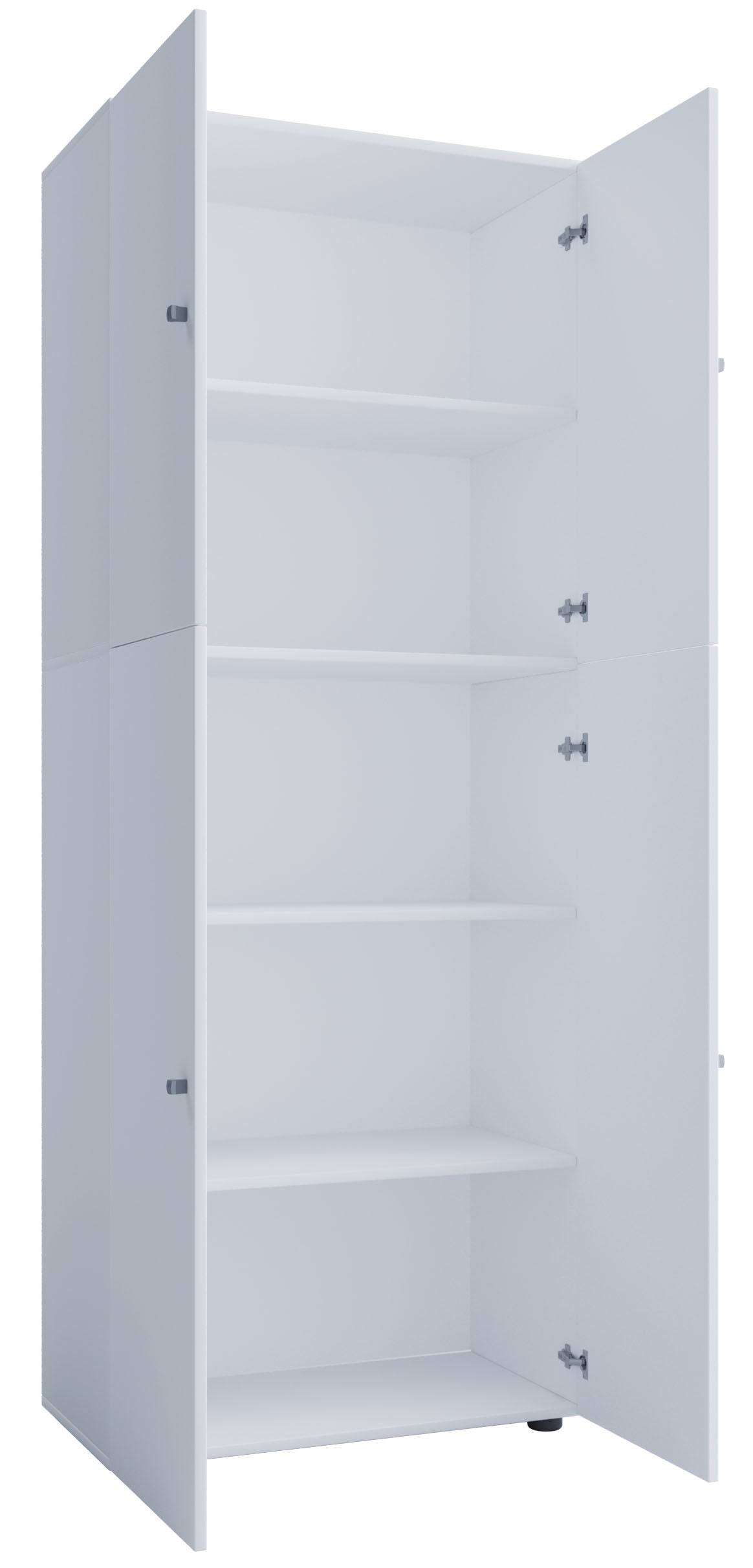 VCM Schuhschrank »VCM Holz-Schuhschrank | Maße: B. 70 x H. 184 x T. 40 cm | Allzweckschrank | 5 Fächer | 4 Drehtüren - Lona«, (1 St.)