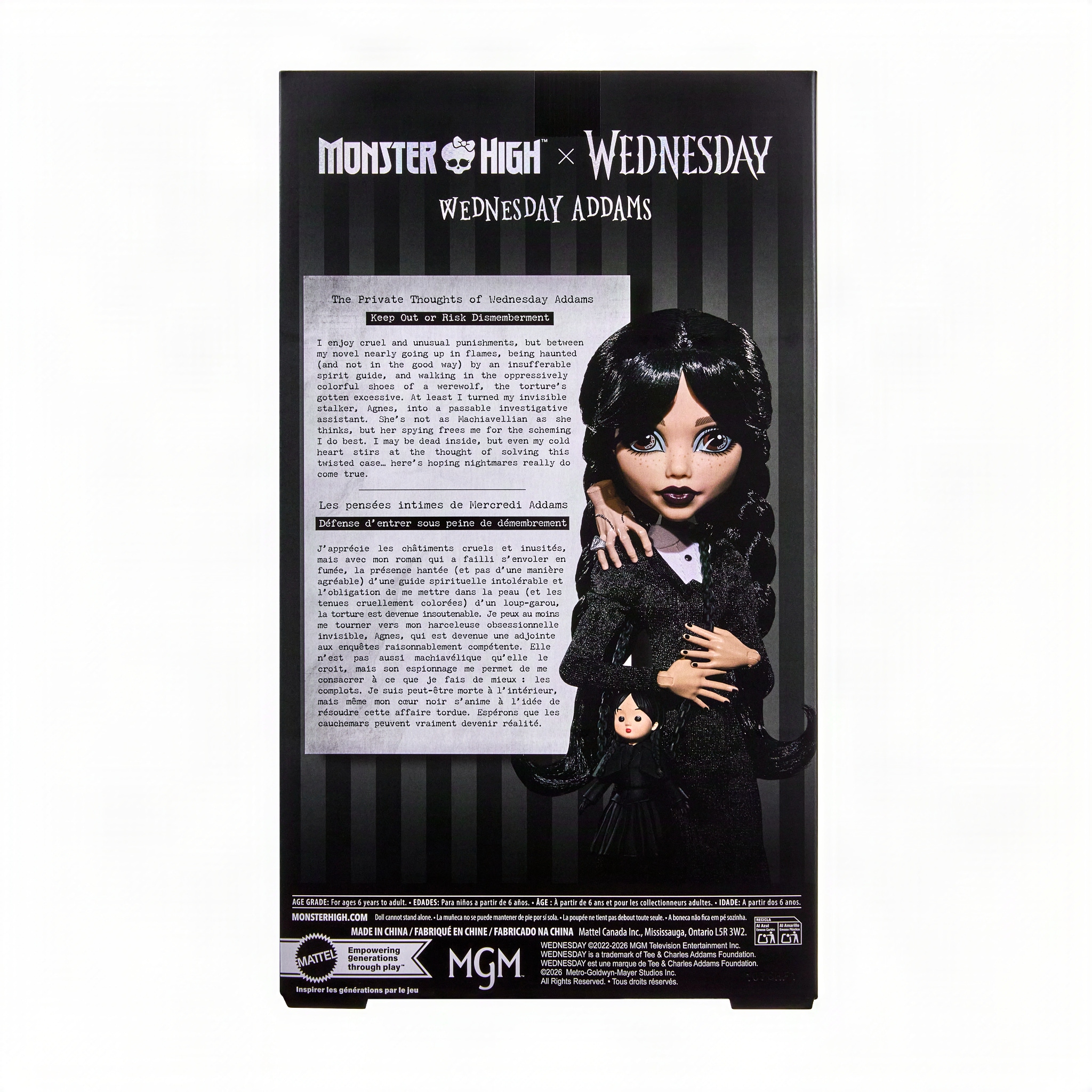 MonsterHigh™ Anziehpuppe »MONSTER HIGH® x Wednesday Addams«