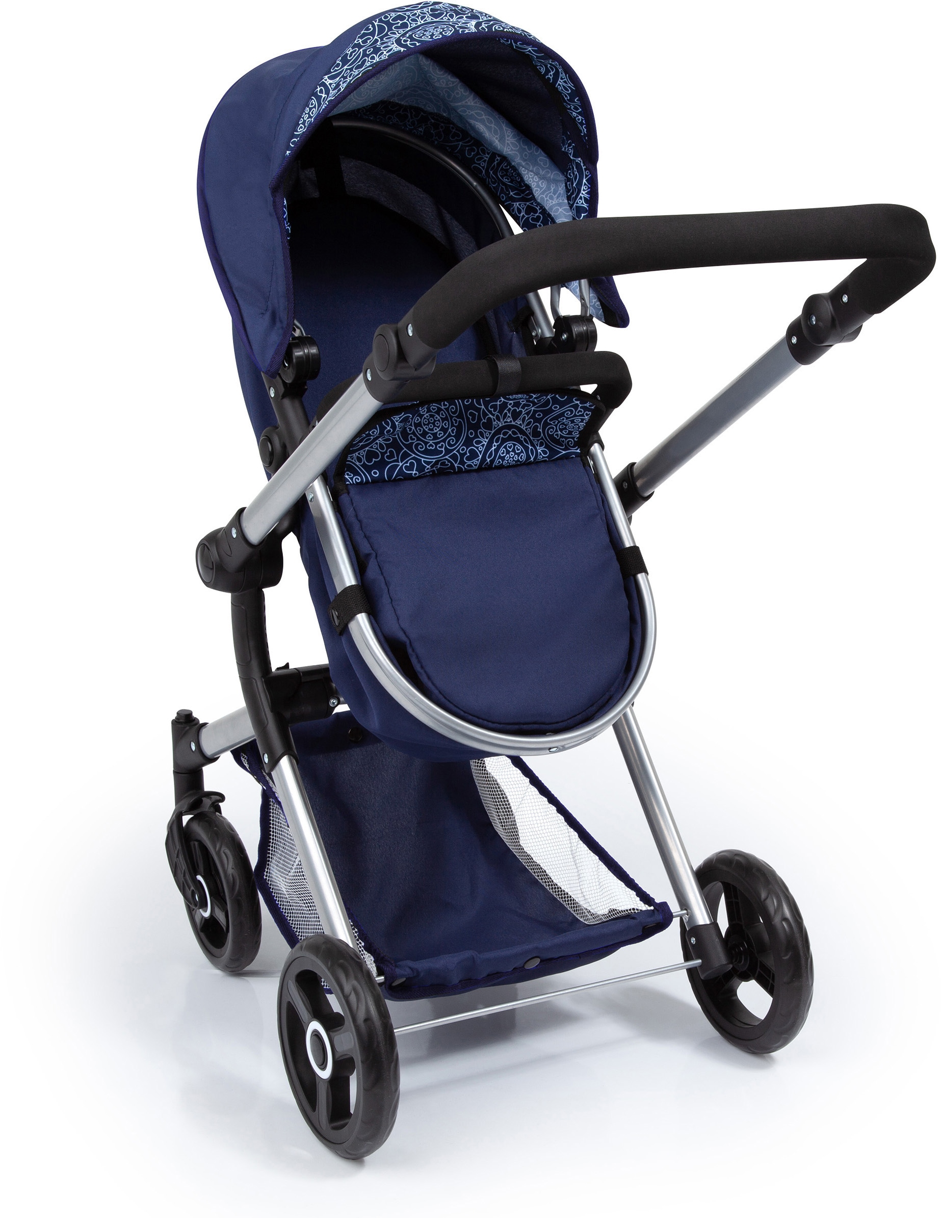 Bayer Kombi-Puppenwagen »Vario, Blau«, inkl. Wickeltasche