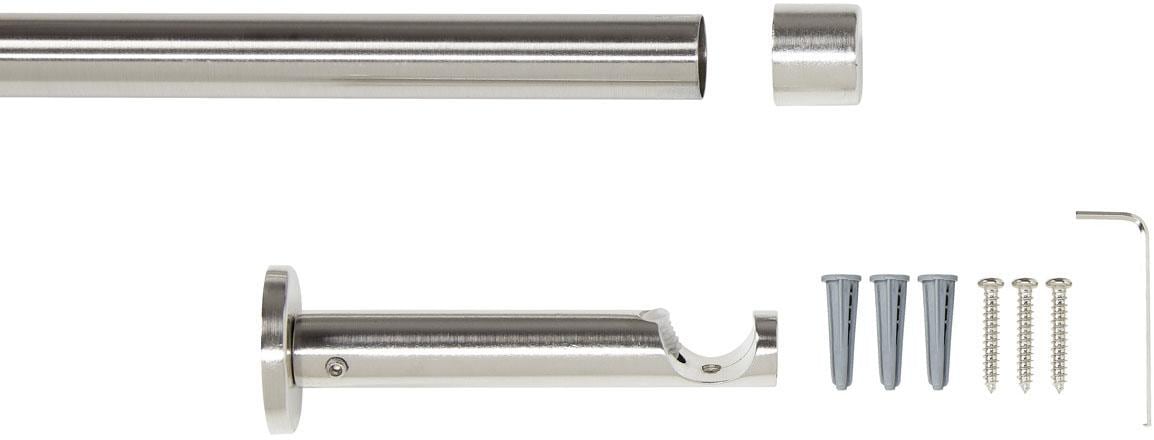 Good Life Vorhangstange »Gorra« Ø 20 mm 1 läufig-läufig Fixmaß Metallgarnitur, Wandmontage, schlicht, modern,