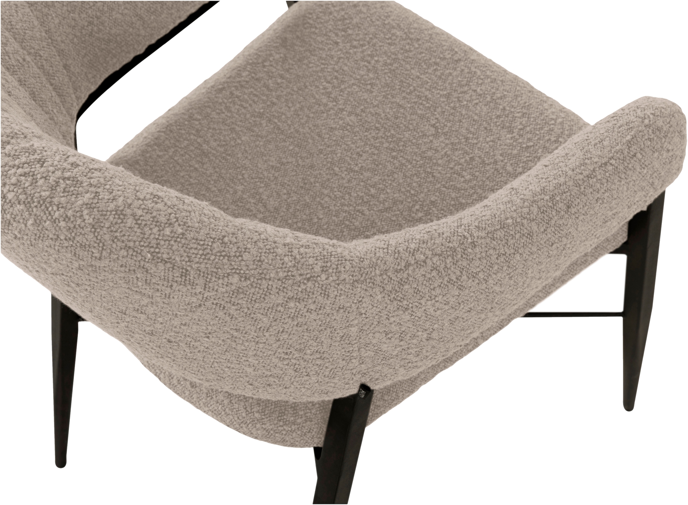 OMG Design Armlehnstuhl »Roma« (Set) 1 Stk.bequemer Esszimmerstuhl, Polsterstuhl mit Bouclé Bezug