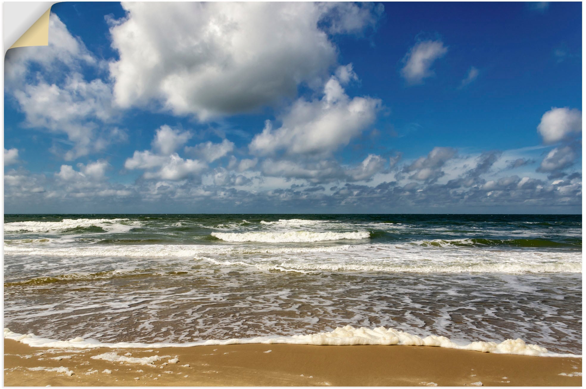 Artland Wandbild »Meeresblick Strand Paal«, Strandbilder, (1 St.), als Alubild, Outdoorbild, Poster, Wandaufkleber in verschied. Größen
