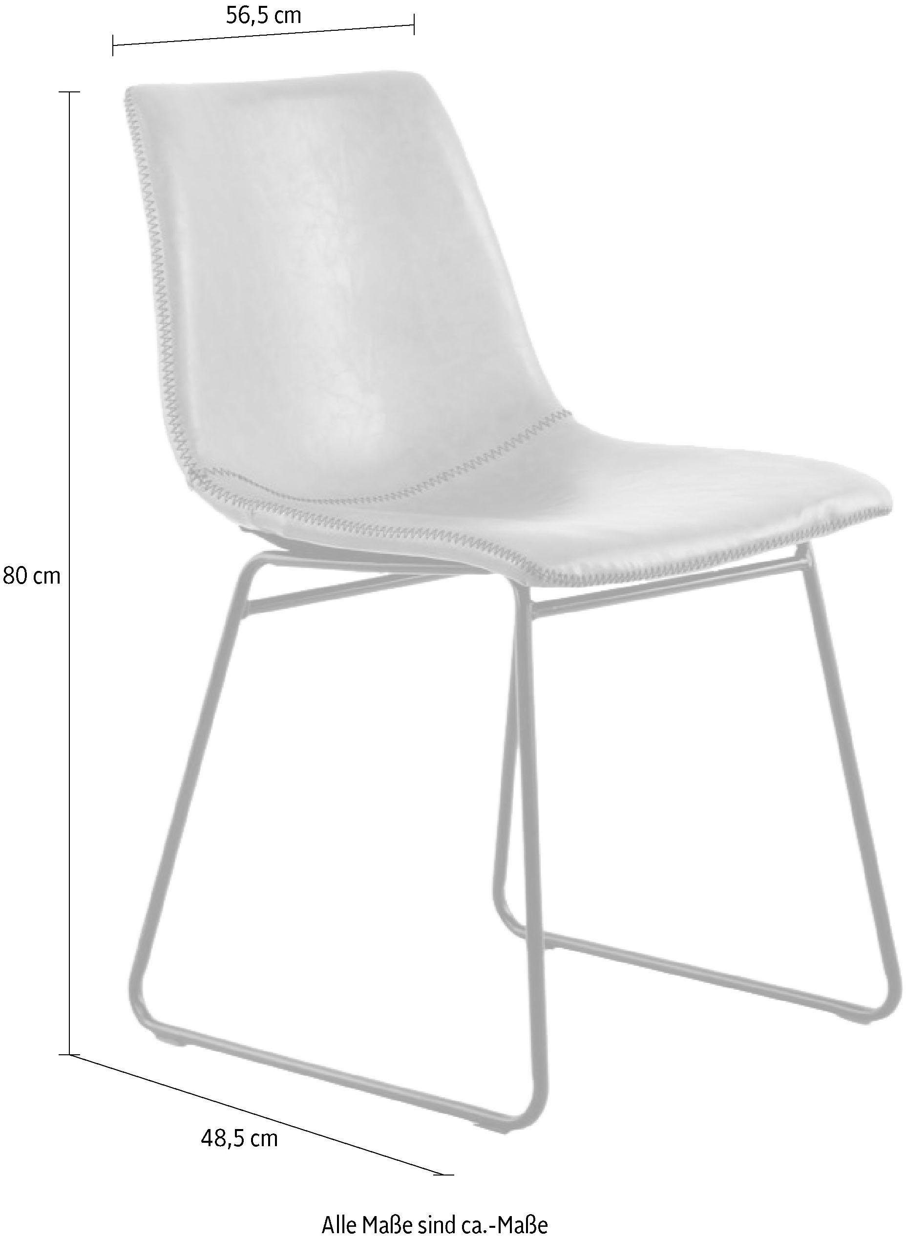 Kayoom Stuhl »Caila 110 2er-Set, Esszimmerstuhl in robuster Aufmachung«, (Set), 2 St., pflegeleicht, modern, strapazierfähig, integrierbar in jeden Wohnstil