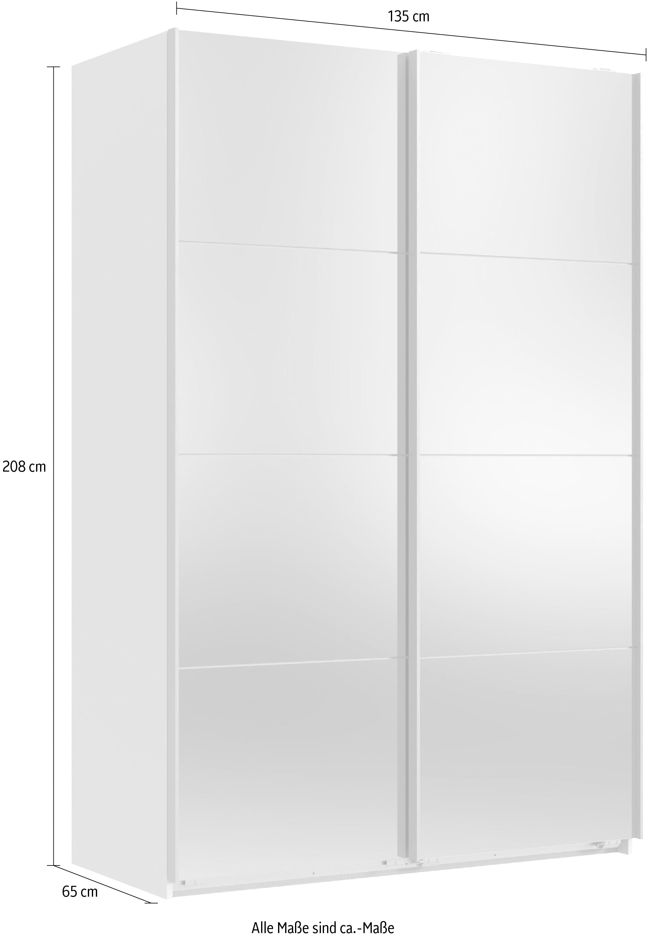 Wimex Schwebetürenschrank »England« 2-türig, mit vollverspiegelter Schrankfront, in diversen Breiten