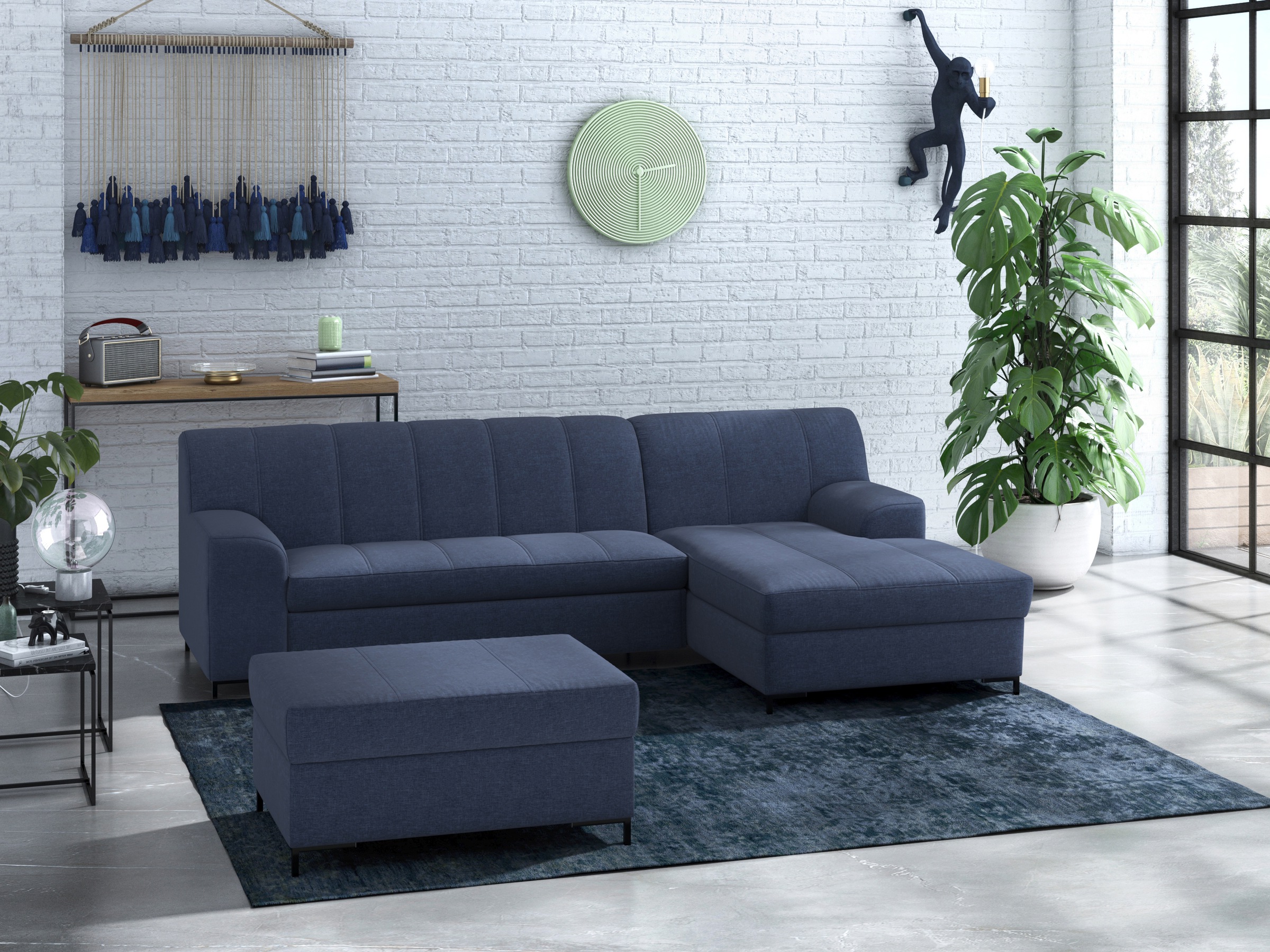 INOSIGN Ecksofa »Balme L-Form« Inkl. Zierkissen, wahlweise mit Bettfunktion