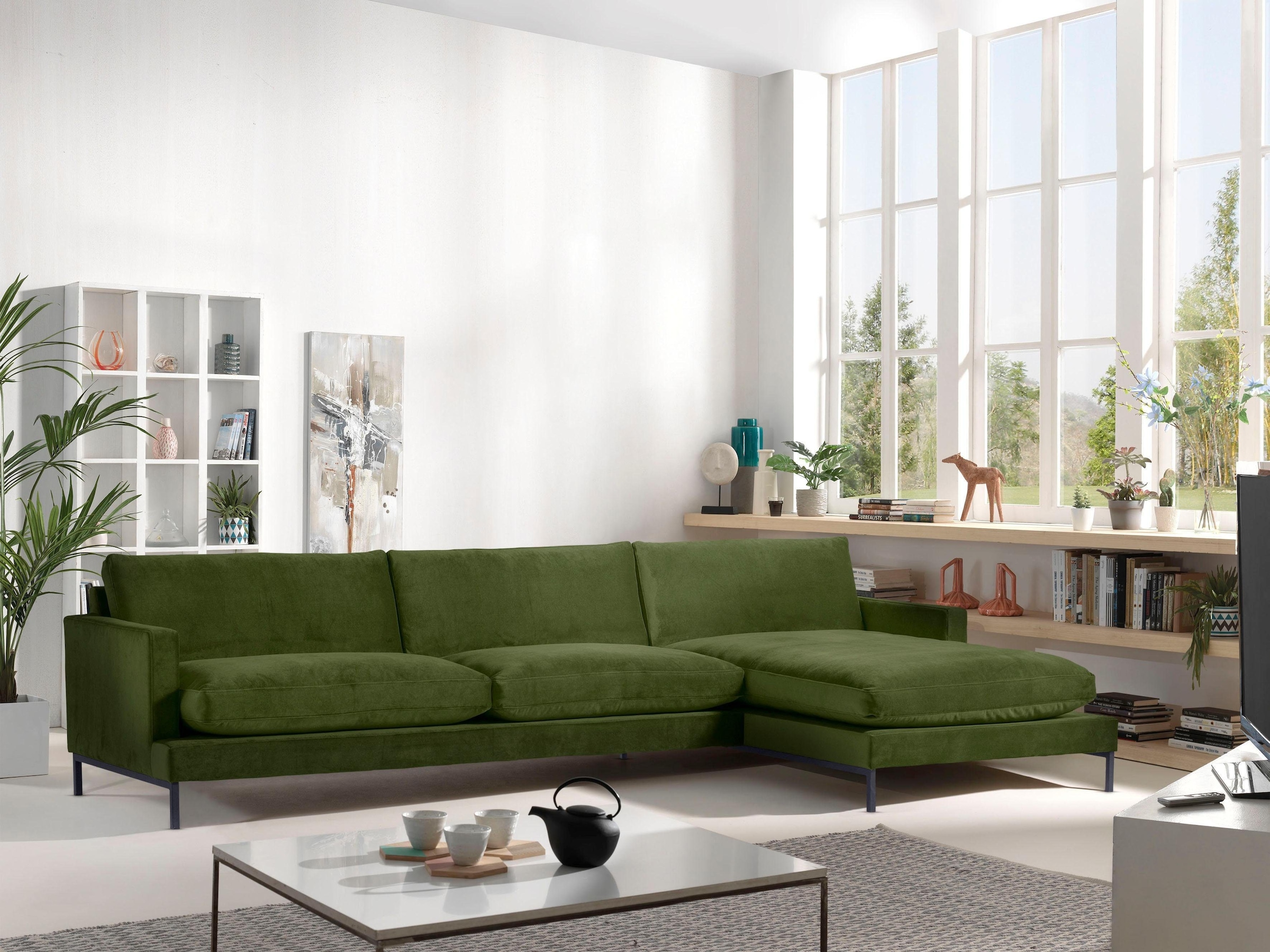 andas Ecksofa »Welland« Ecksofa »Welland« in Knautsch-Optik mit Metallfüßen