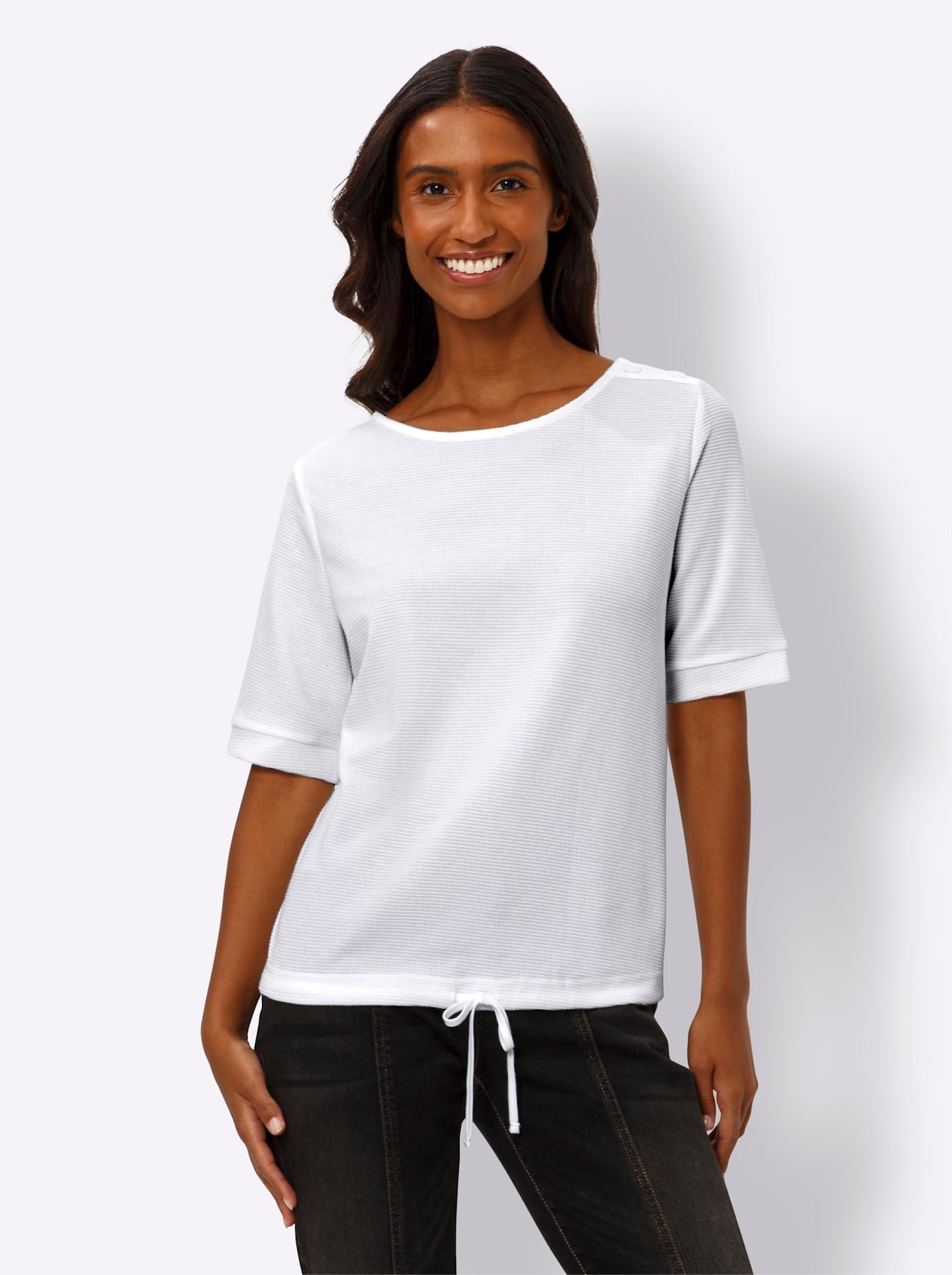heine Rundhalsshirt »Shirt«, (1 tlg.)