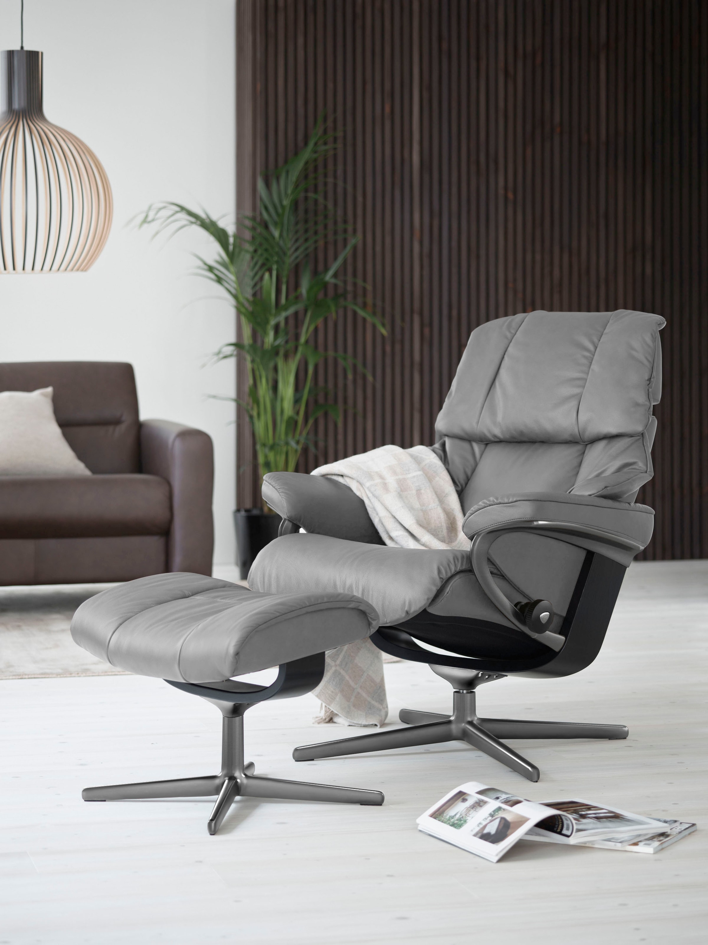 Stressless® »Reno« mit Cross Base, Größe S, M & L, Holzakzent Schwarz