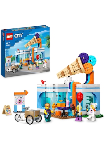 Konstruktionsspielsteine »Eisdiele (60363), LEGO® City«, (296 St.)