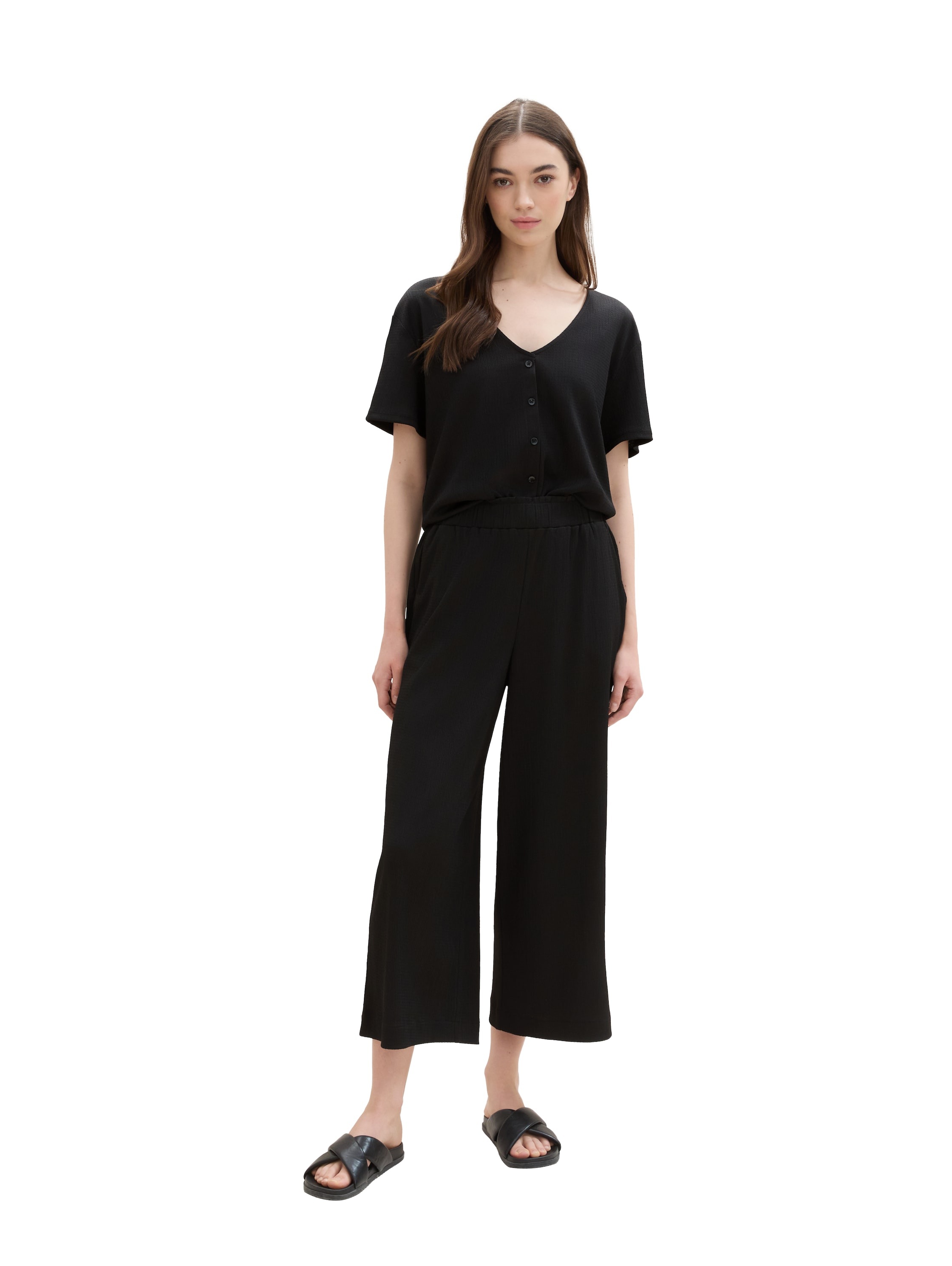 TOM TAILOR Denim Culotte, mit Streifenmuster