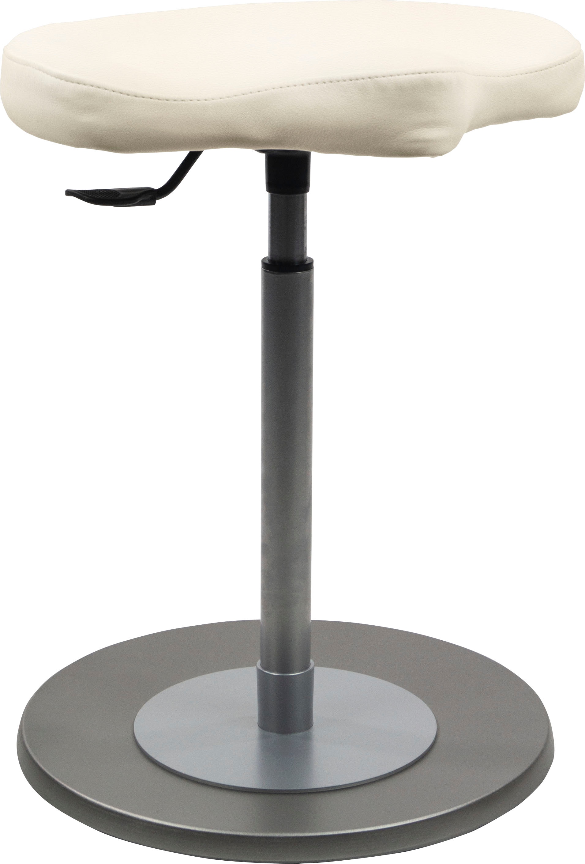 Mayer Sitzmöbel, Sitzhocker »1168« 1 Stk. tlg. Pendelhocker mit Ergositz 1168, Polarweiß, 100% Polyesterstrick mit Beschichtung 100% Vinyl, B/H/T: 42 