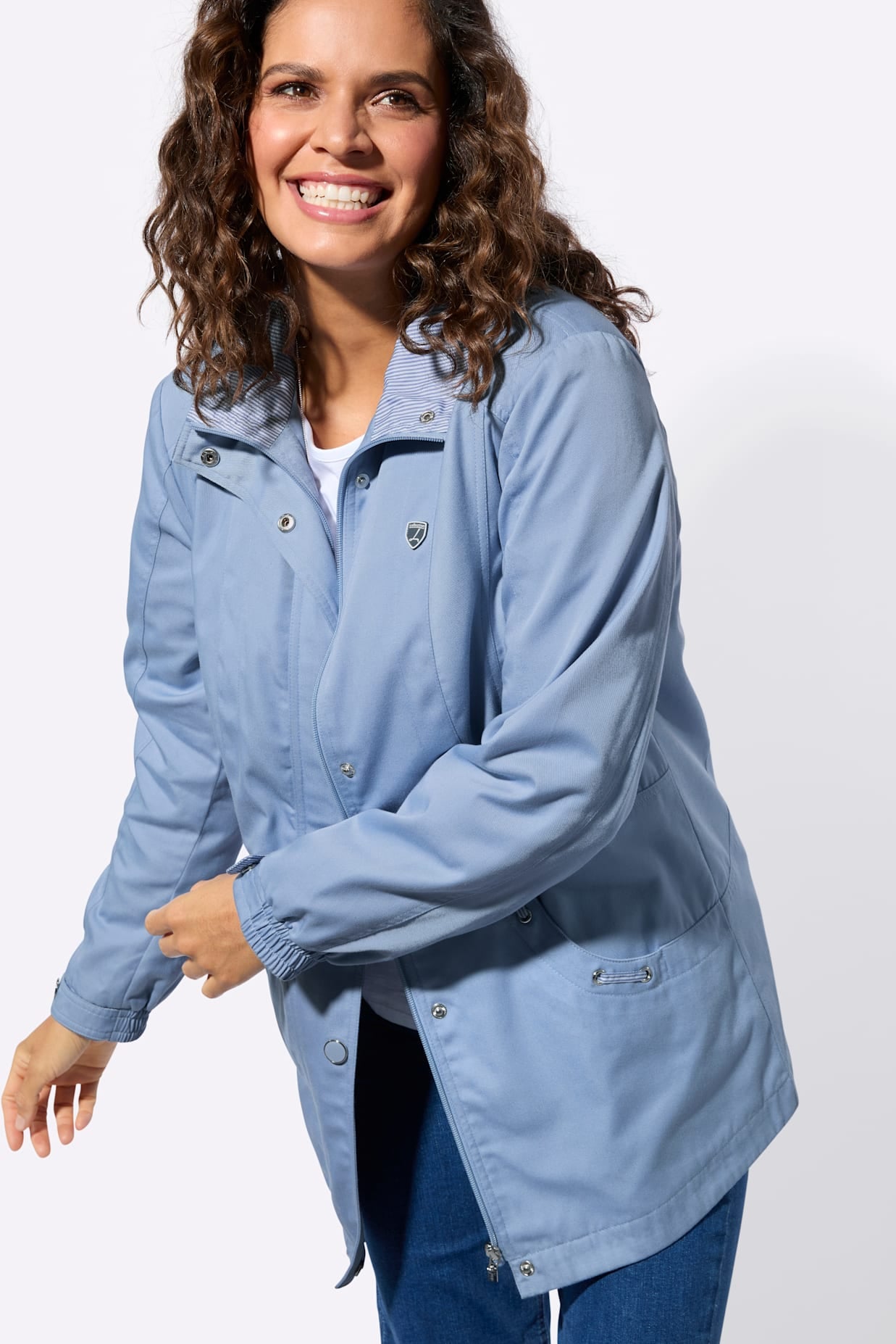 Casual Looks Canvasjacke ohne Kapuze