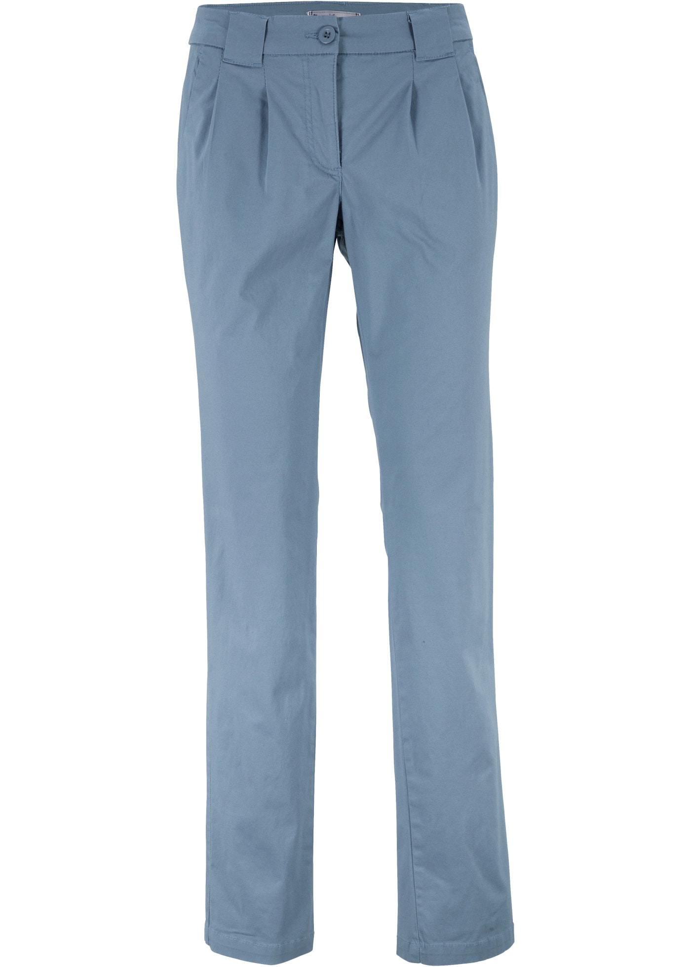 bonprix Chinohose  schmale Form, mit Bundfalten und praktischen Taschen