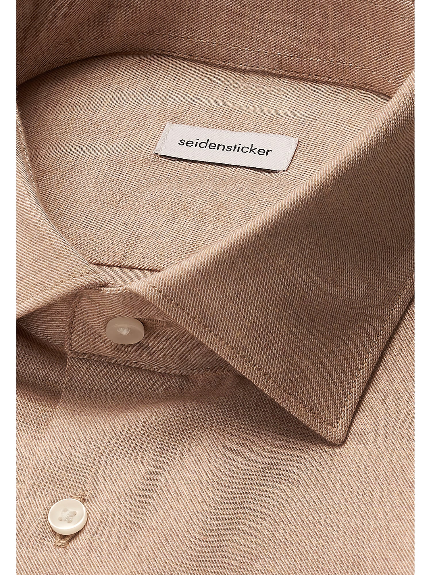 seidensticker Flanellhemd »Schwarze Rose«, Shaped 1/1 Kentkragen Flanell
