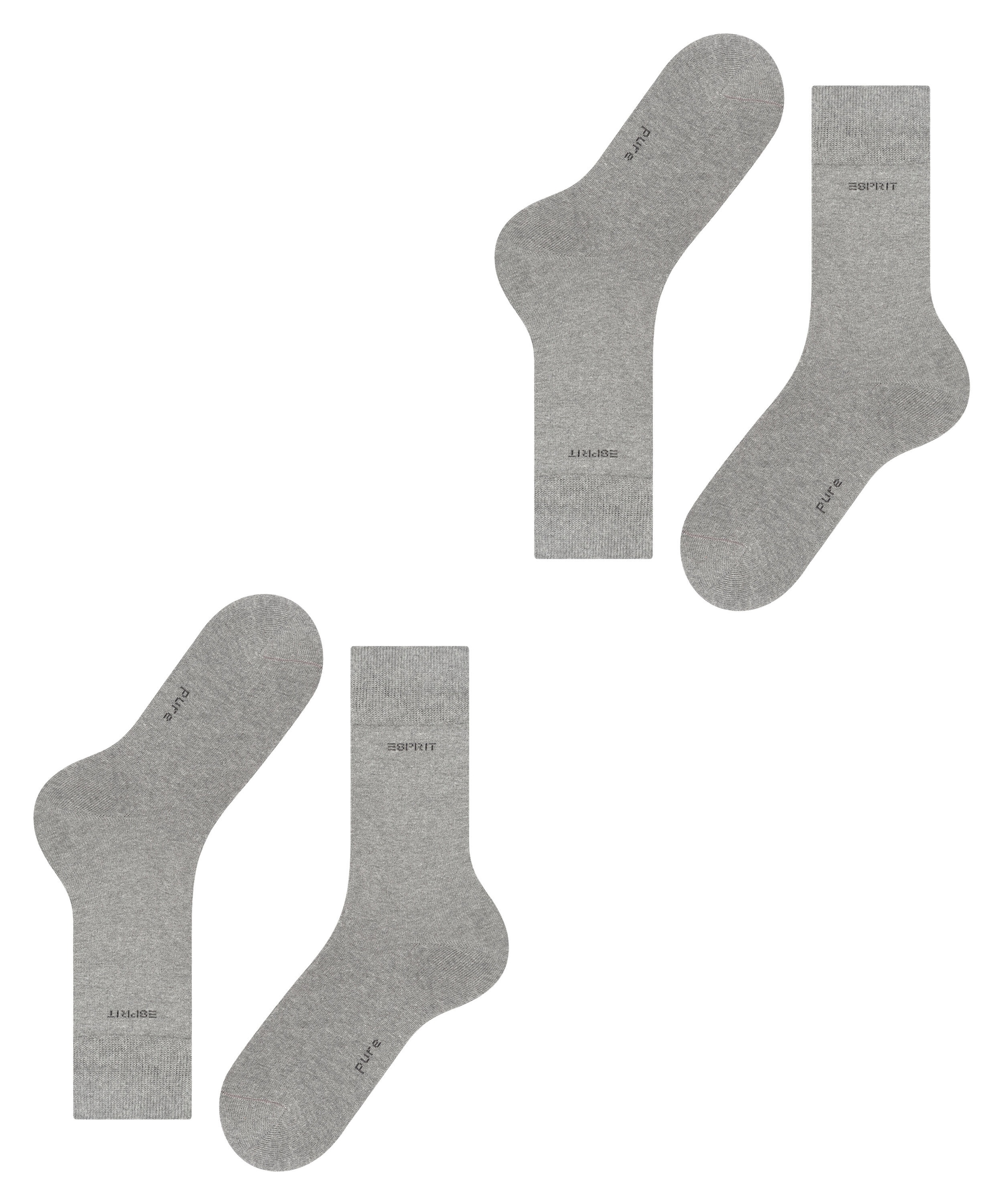 Esprit Socken »Basic Uni«, (2 Paar), Business-Socken, wadenhoch
