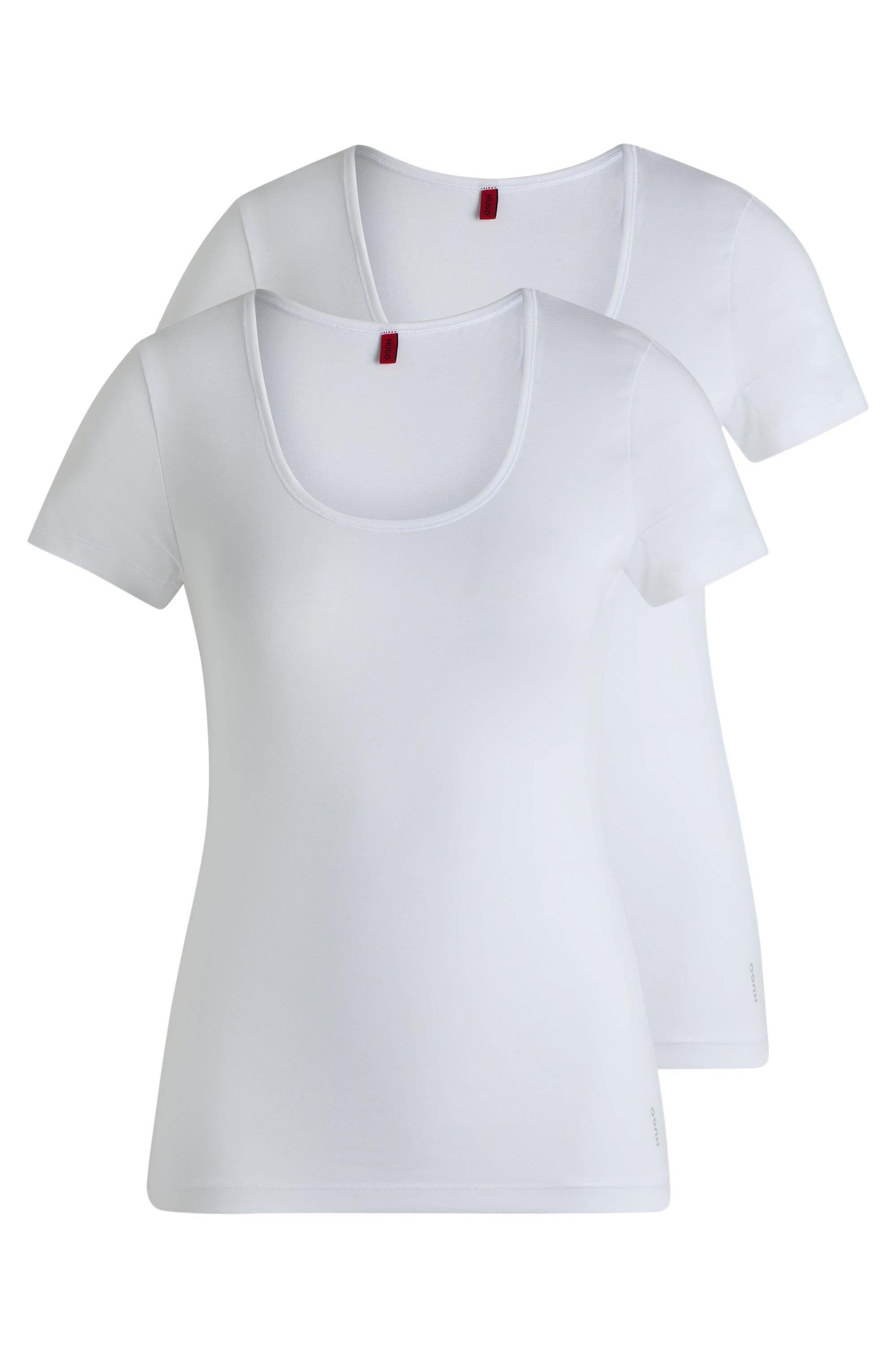 HUGO Underwear T-Shirt »TWIN«, (Packung, 2 tlg., 2er-Pack), mit vertikalem Logodruck