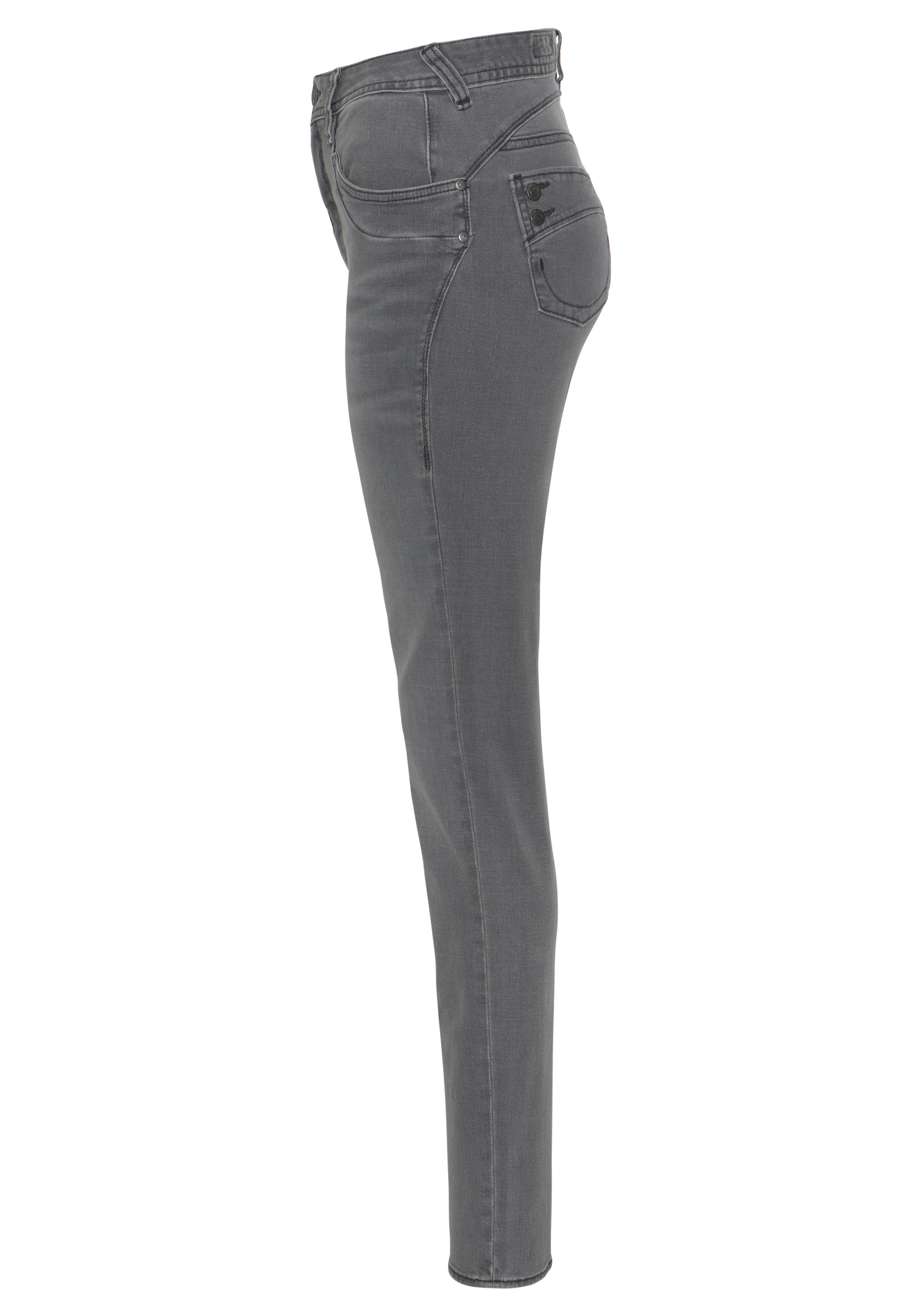 Herrlicher High-waist-Jeans »PIPER HI SLIM ORGANIC DENIM CASHMERE TOUCH«, umweltfreundlich dank Kitotex Technologie