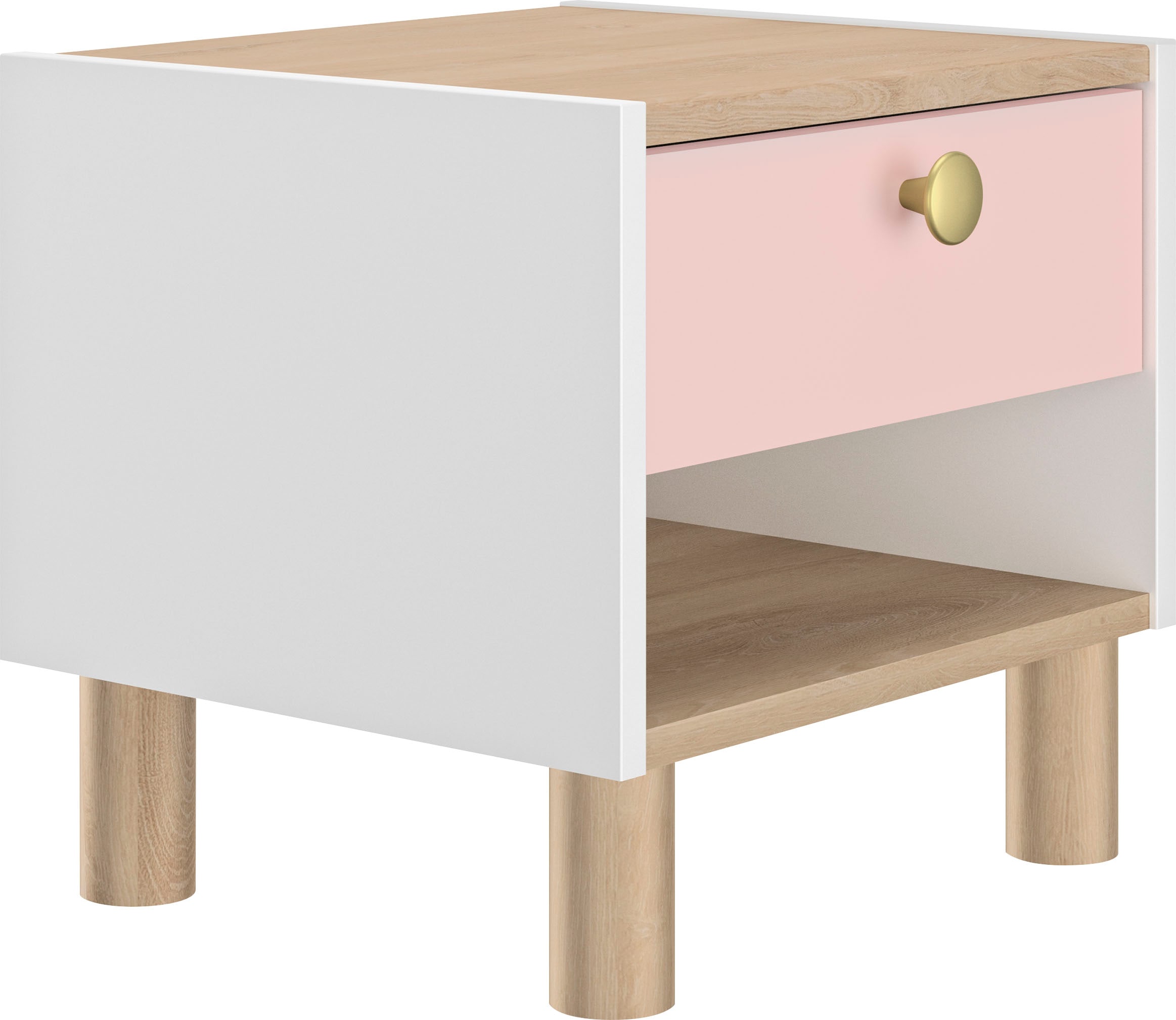 Gami Jugendzimmer-Set »Romy«, (4 tlg.), Elegantes Design für eine sanfte und feminine Atmosphäre.