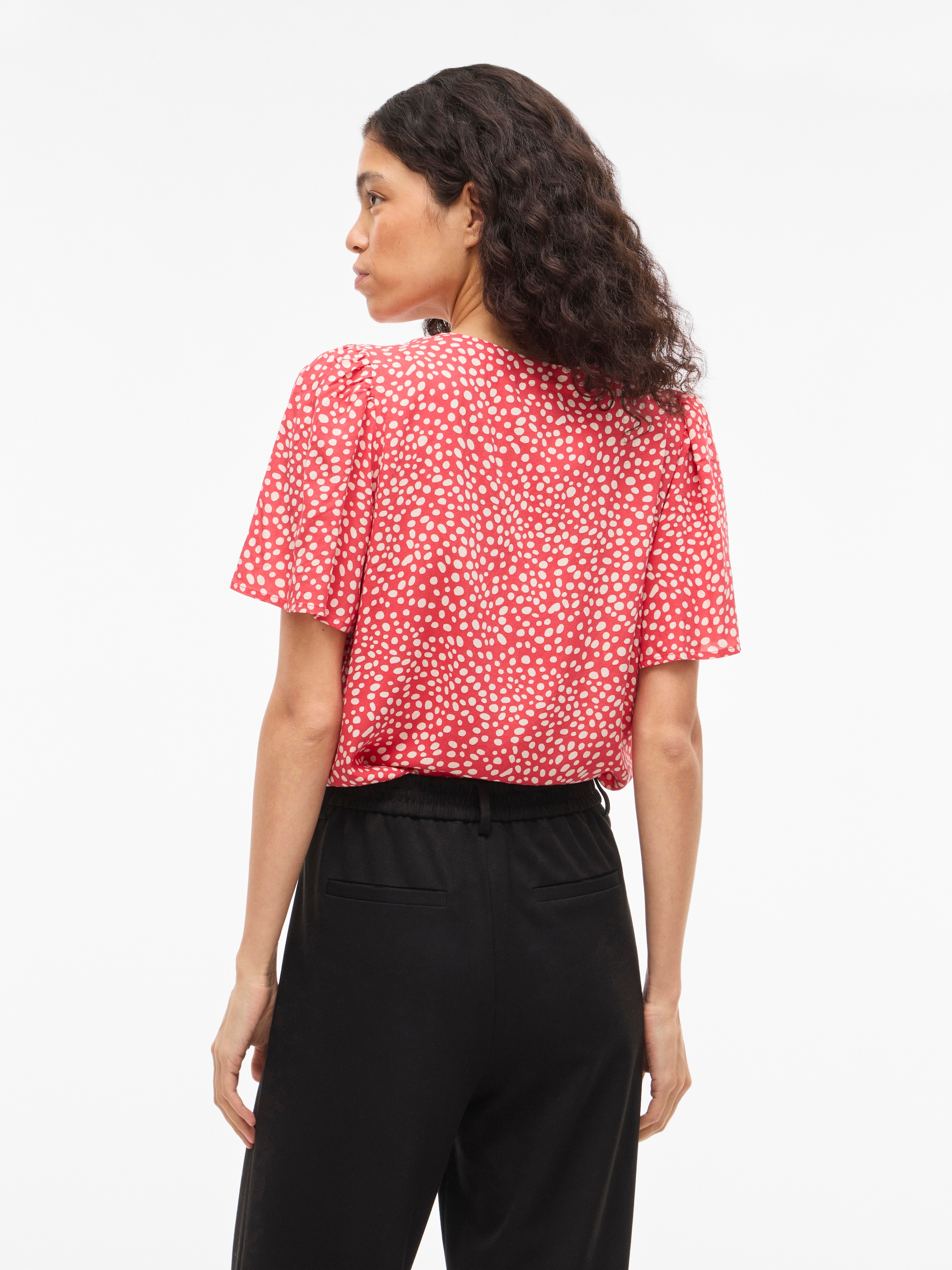 Vila Hemdbluse »VIGRACE V-NECK S/S SHIRT - NOOS«