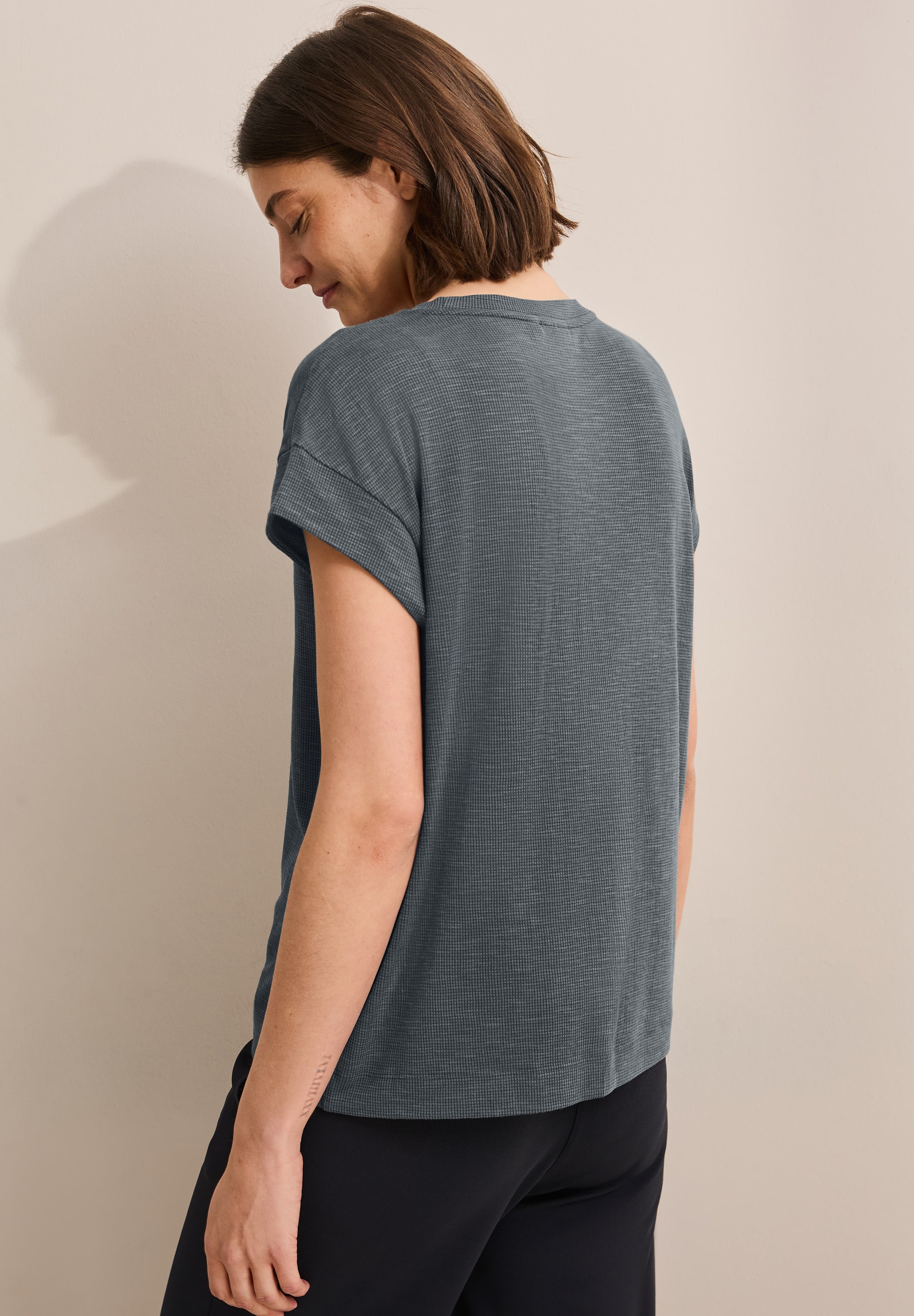 Cecil T-Shirt, in Struktur-Optik