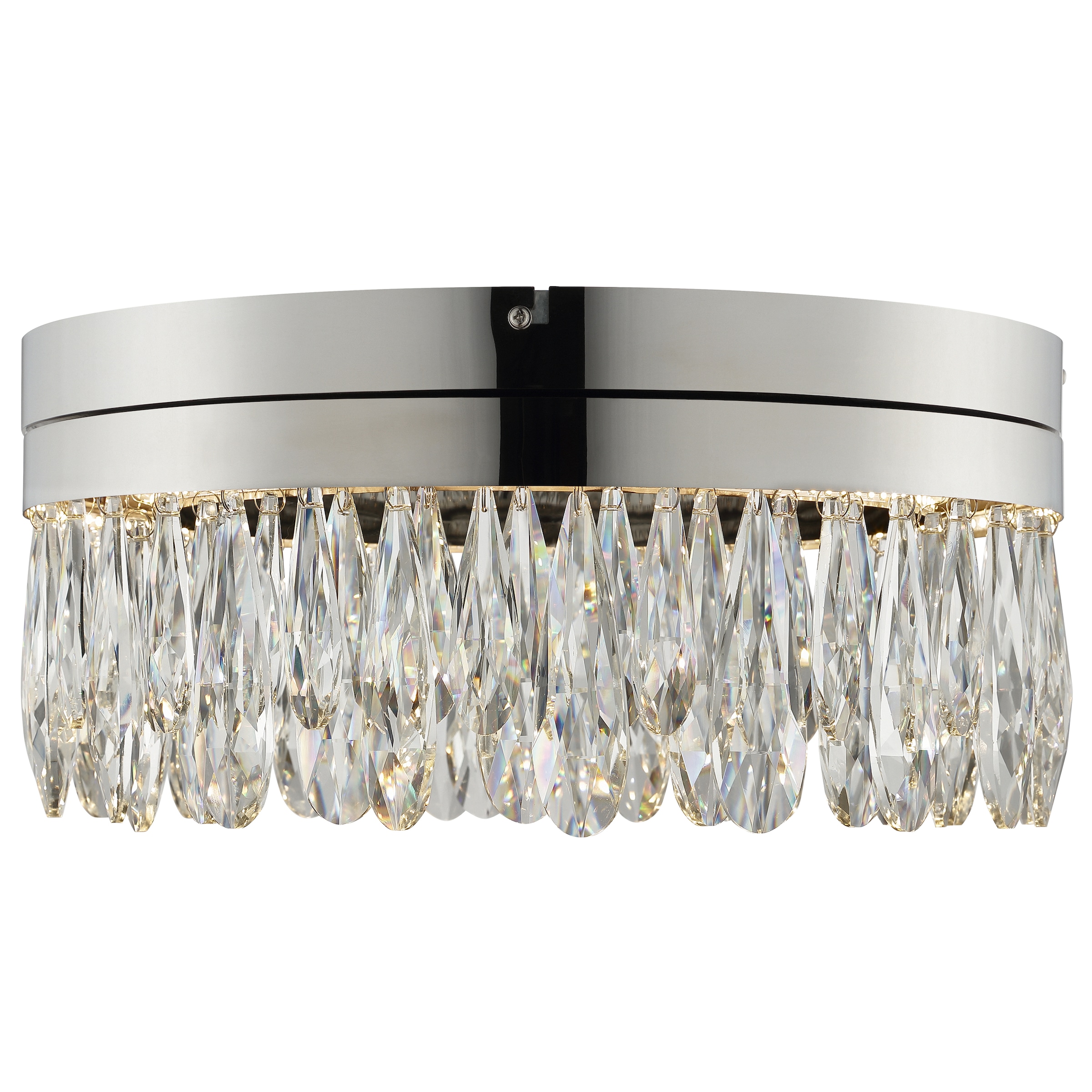 lumiCouture LED Deckenleuchte »Celestia« LED-Modul 1 Stk. Warmweiß Ø 40 cm, 3300 lm, 2700 K, K9- Kristalle, Memoryfunktion