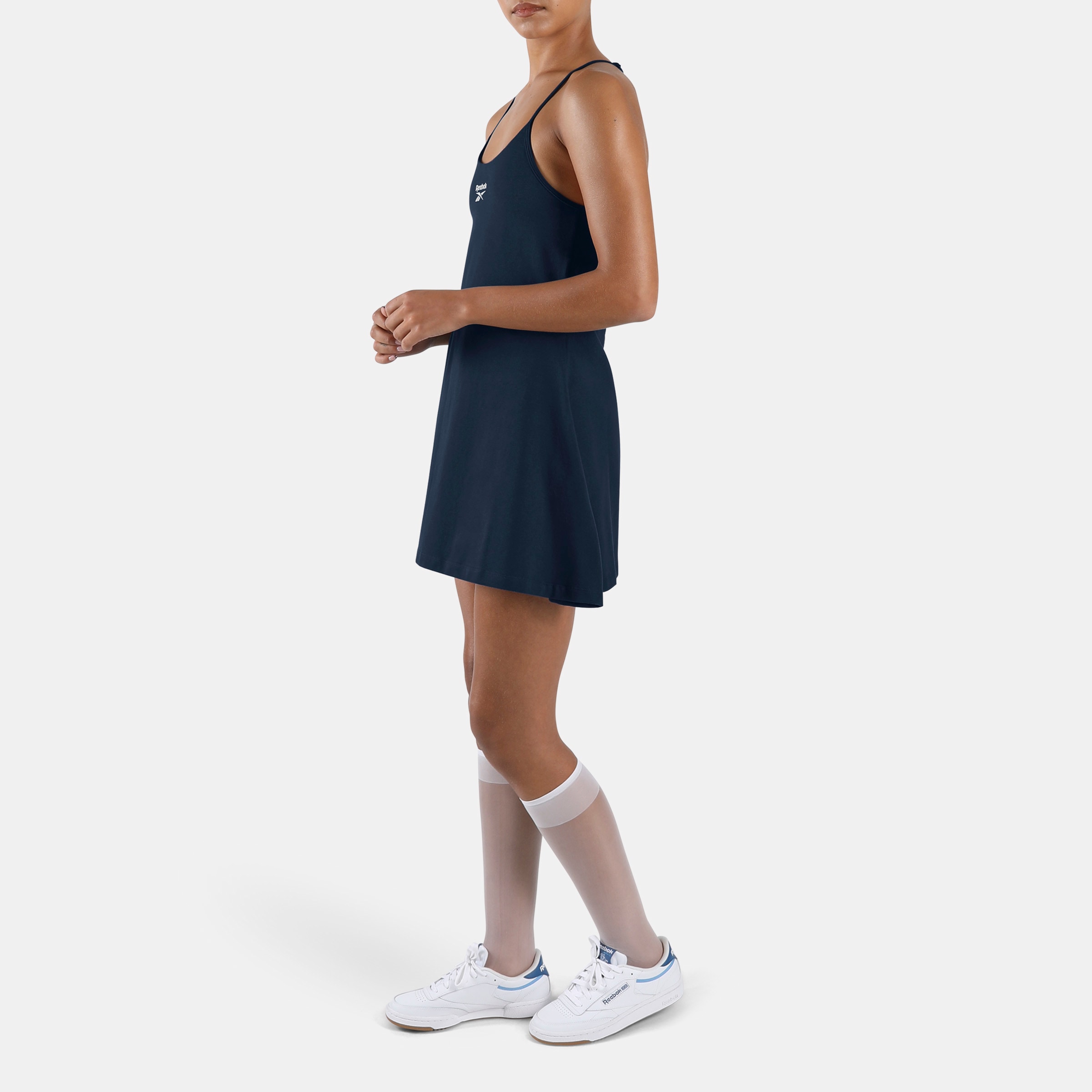 Reebok Sommerkleid »ID STRAPPY DRESS« aus Baumwolle und Elasthan, in mehreren Größen von XS bis XXL