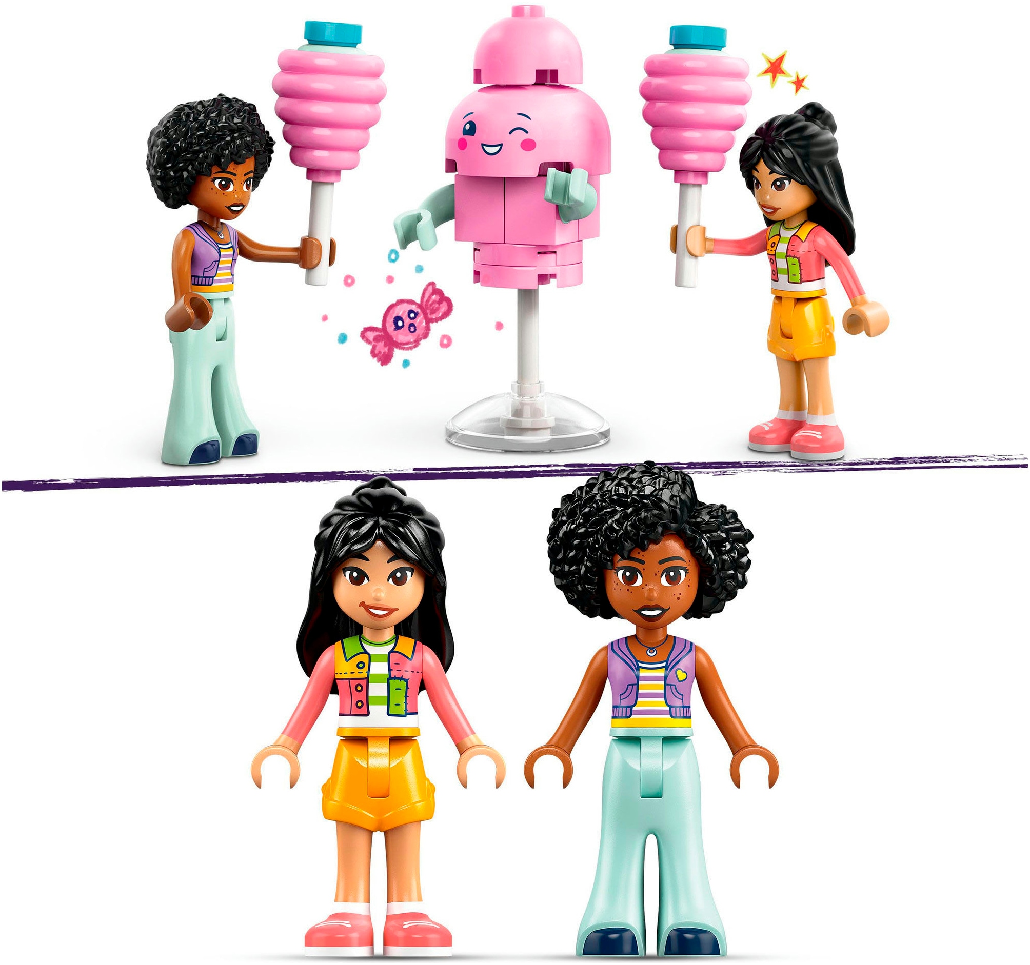 LEGO® Konstruktionsspielsteine »Zuckerwattestand (42643), LEGO Friends«, (110 St.), Made in Europe