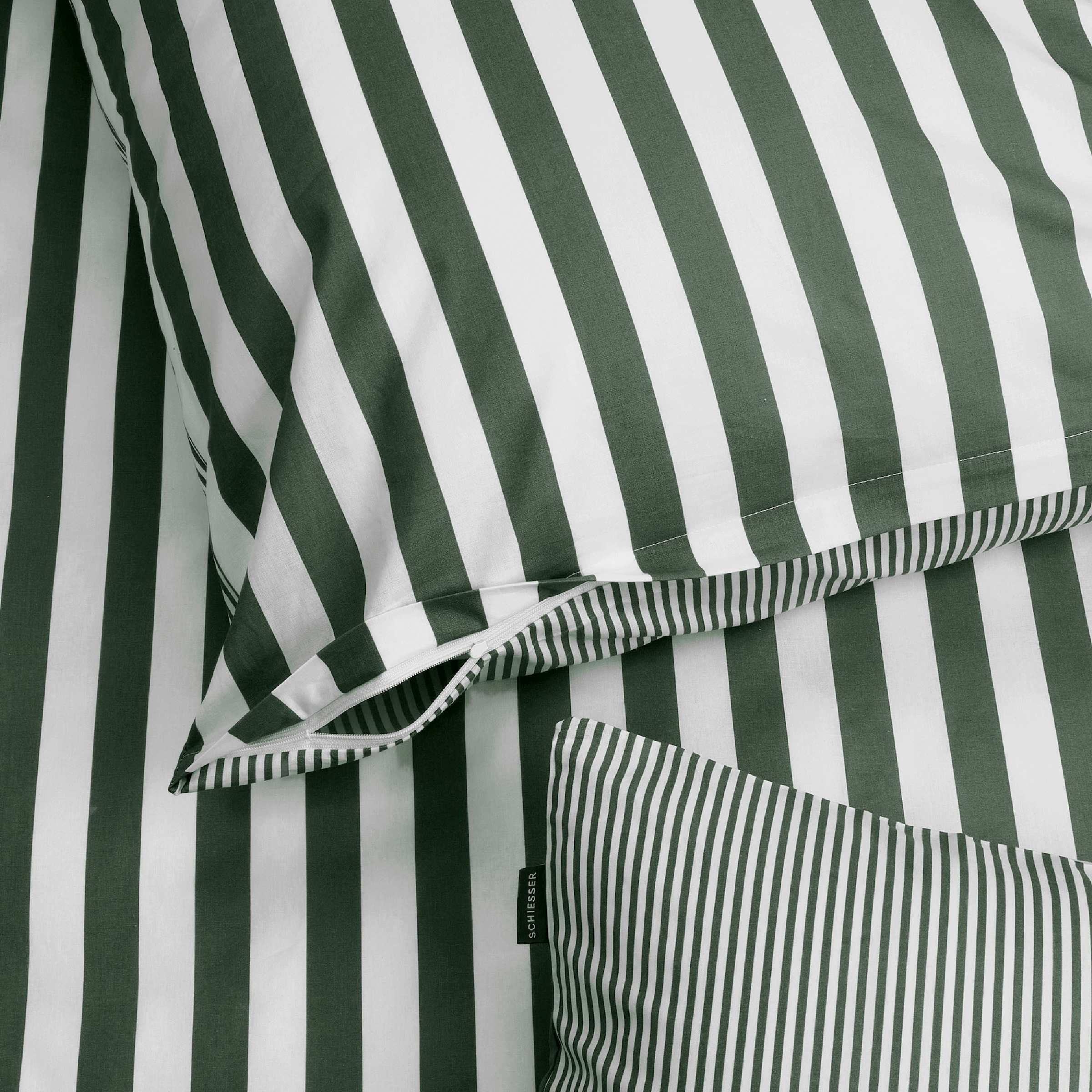 Schiesser Wendebettwäsche »Marie aus weicher Baumwolle und Streifen Allover«, MADE IN GREEN by OEKO-TEX®